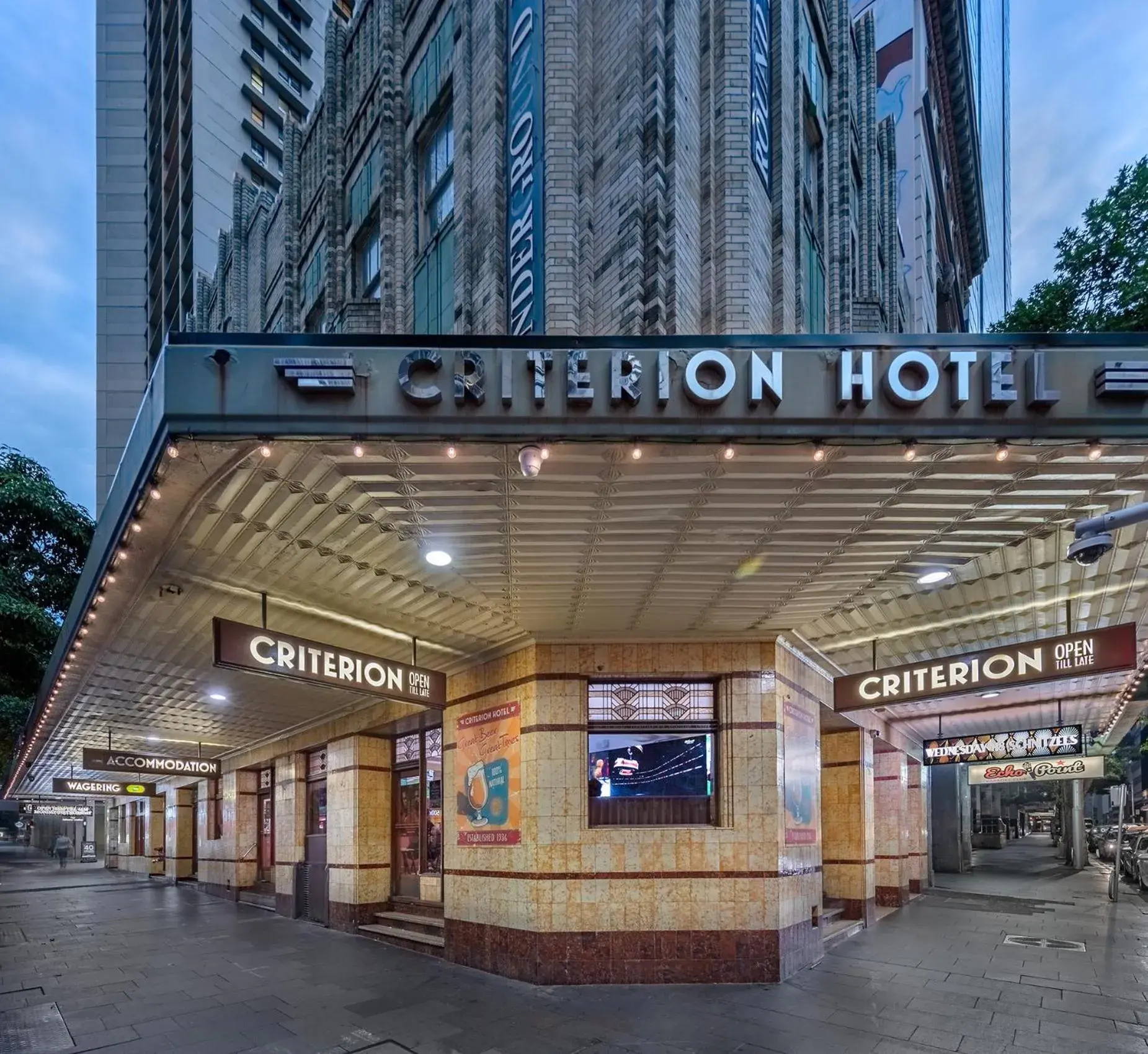 Property building in Criterion Hotel Sydney Property building in Criterion Hotel Sydney