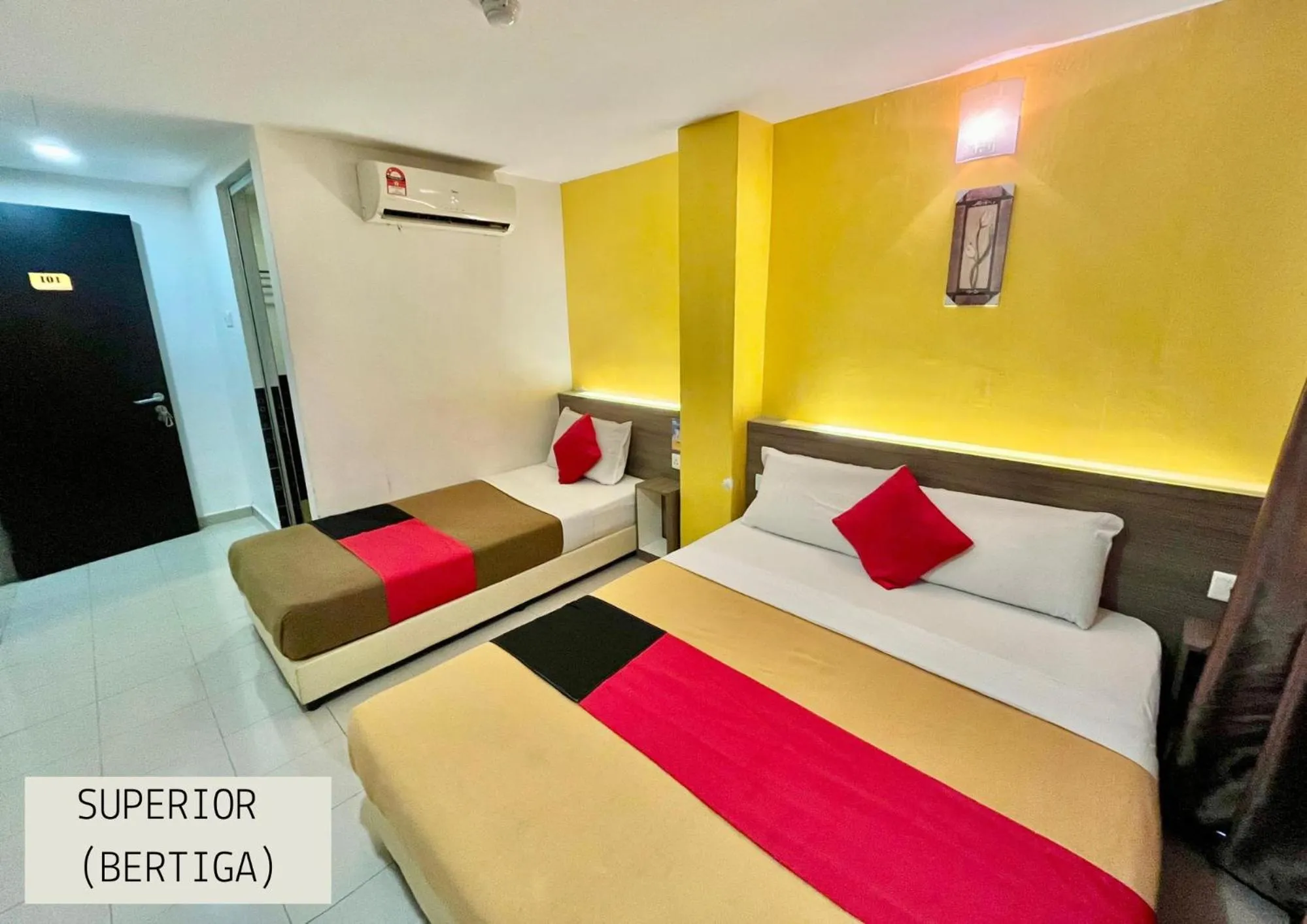 Bedroom, Bed in Yellow Mansion Hotel Melaka Raya