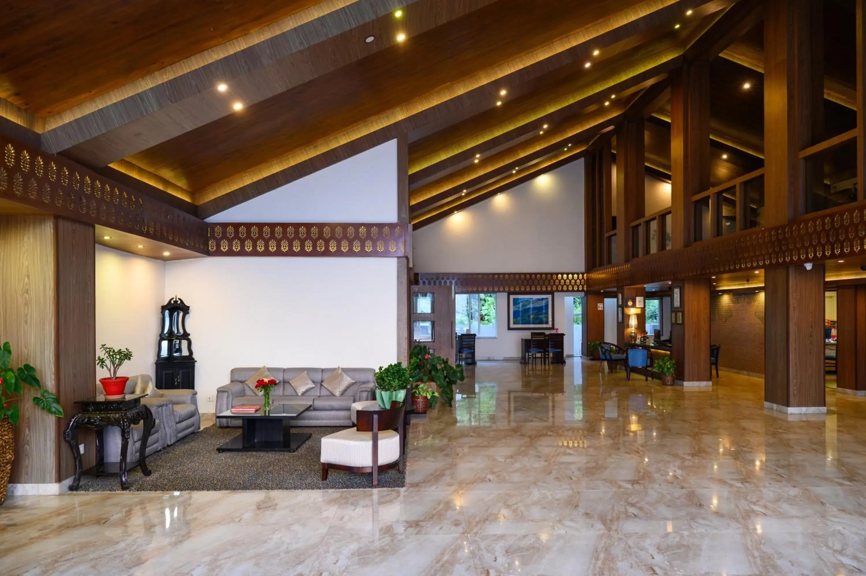 Lobby or reception in Sinclairs Retreat Kalimpong Lobby or reception in Sinclairs Retreat Kalimpong
