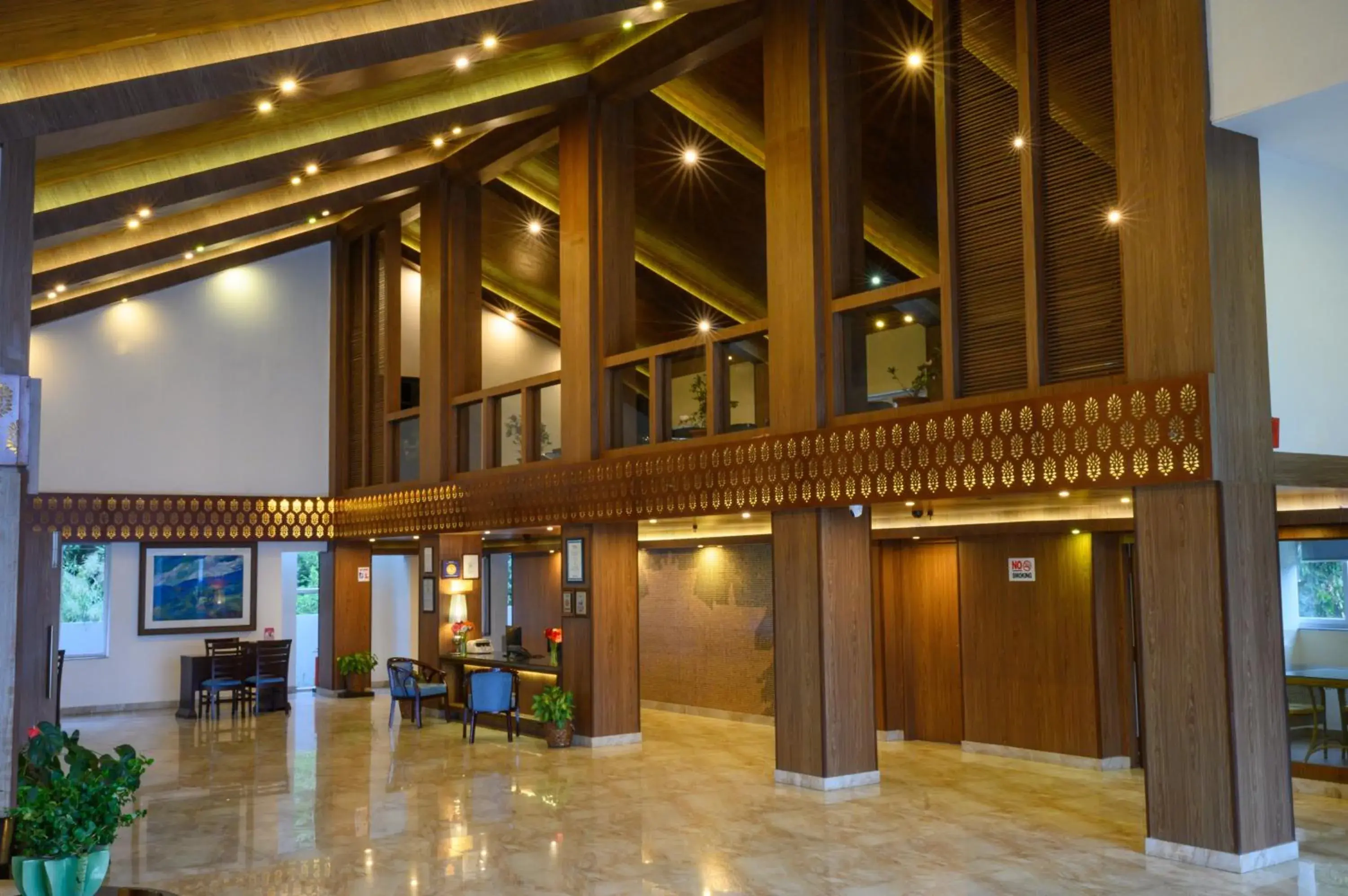 Lobby or reception in Sinclairs Retreat Kalimpong Lobby or reception in Sinclairs Retreat Kalimpong
