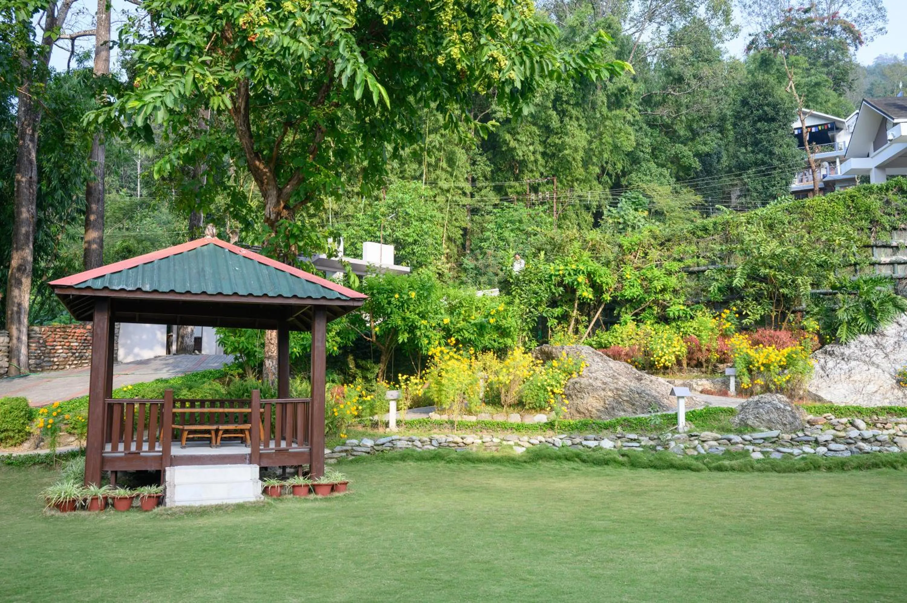 Garden in Sinclairs Retreat Kalimpong