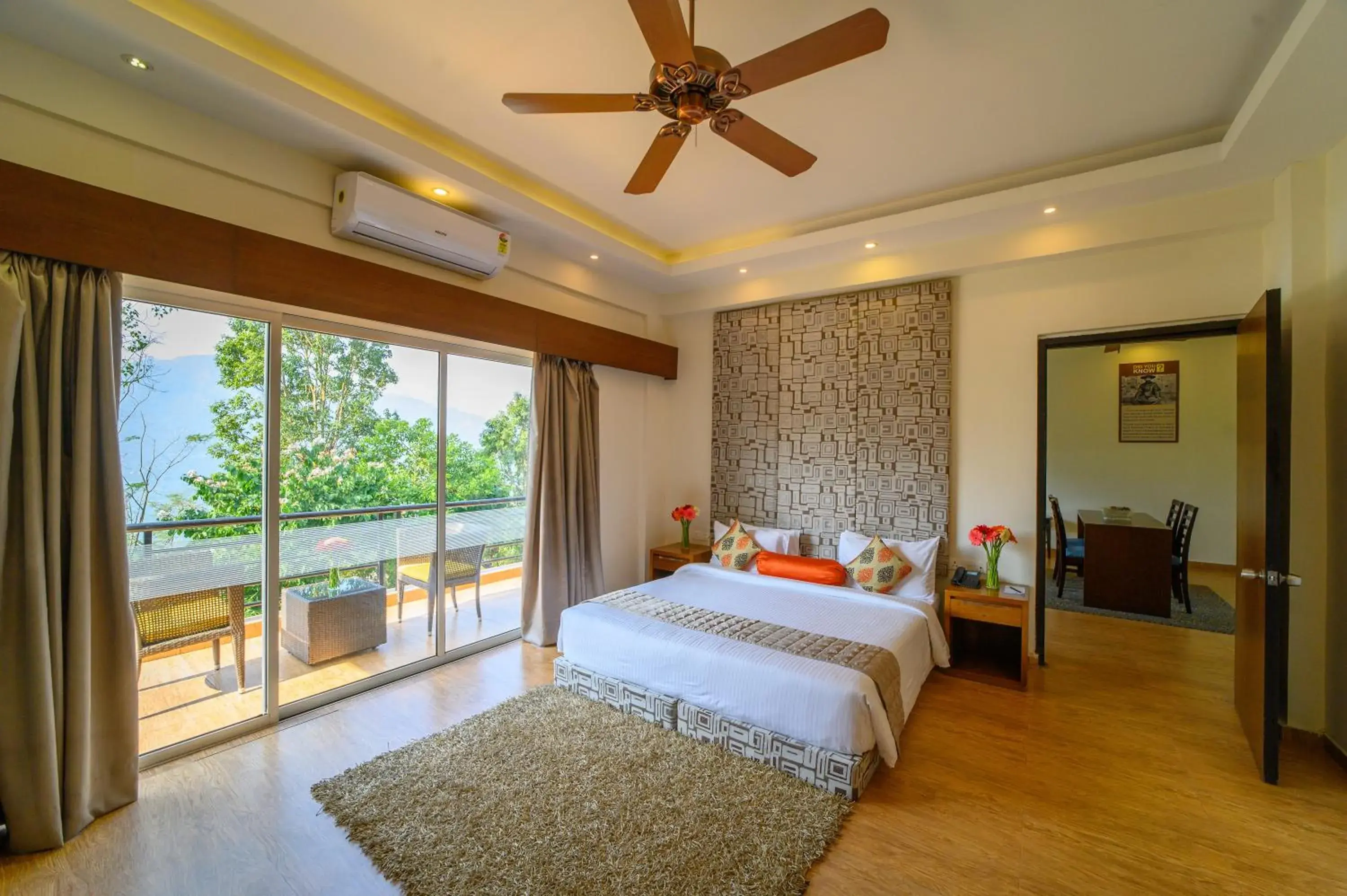 Balcony/Terrace, Bed in Sinclairs Retreat Kalimpong Balcony/Terrace, Bed in Sinclairs Retreat Kalimpong