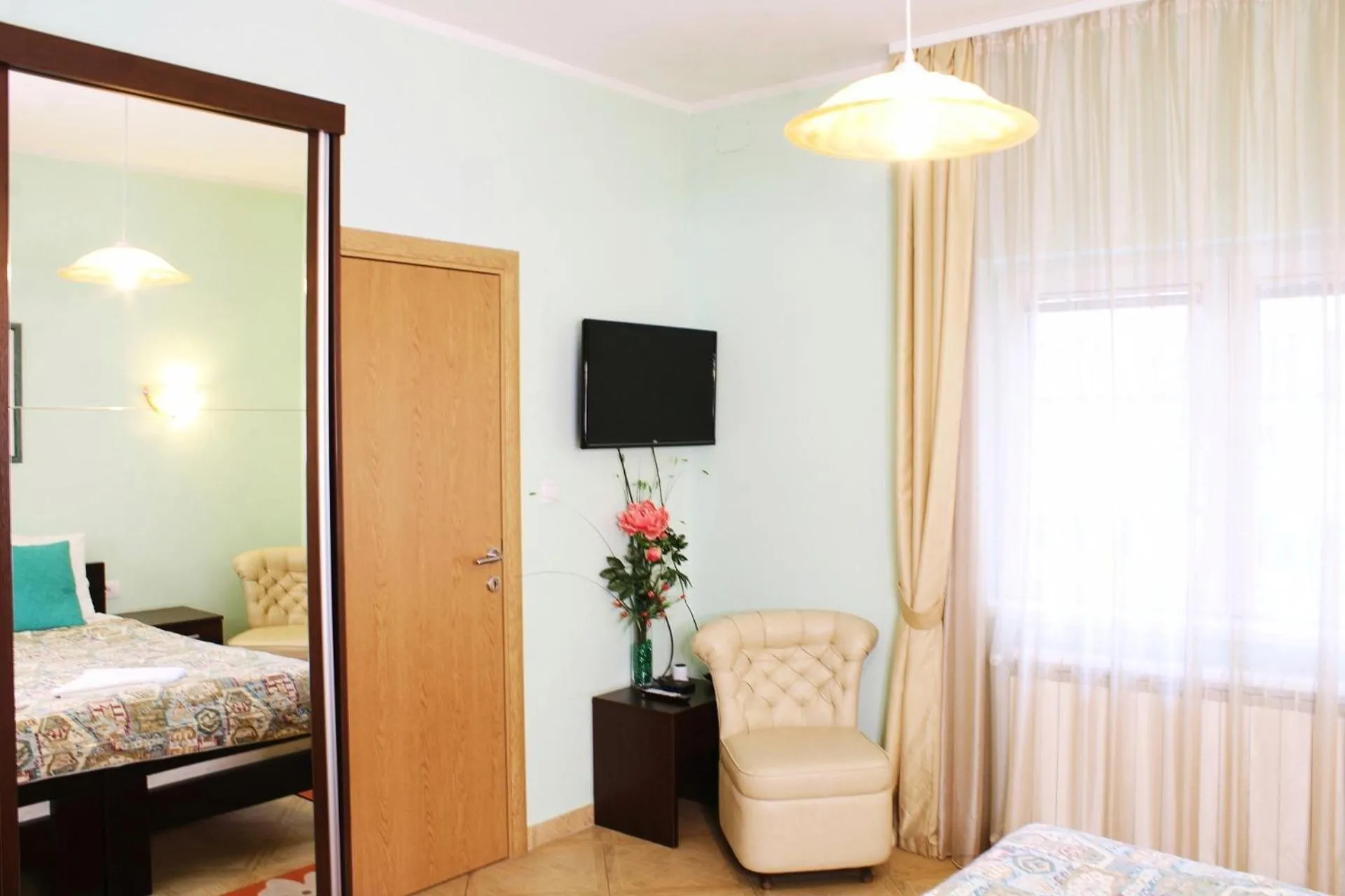 Bed in Apartments Paradisos