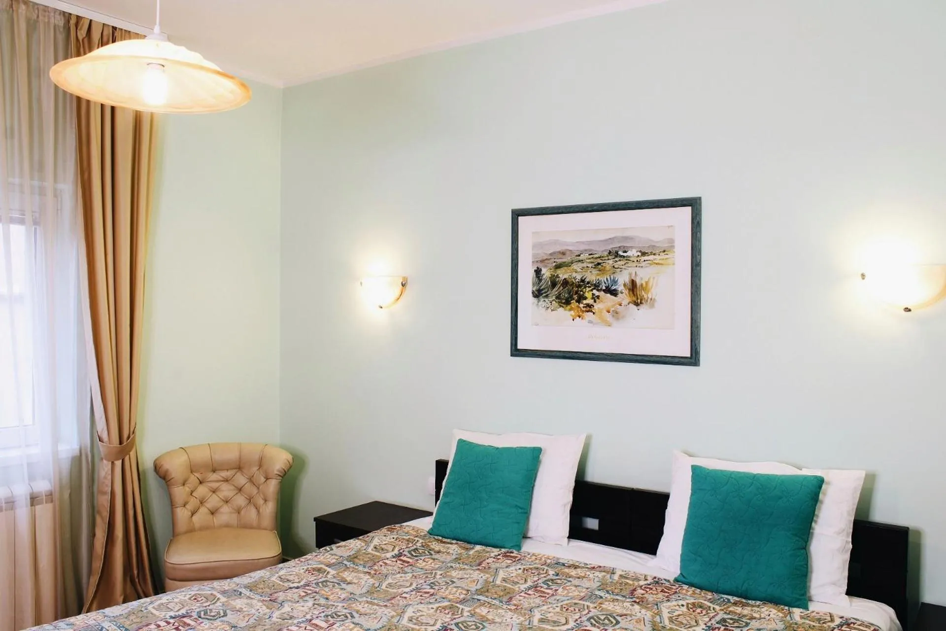 Bed in Apartments Paradisos