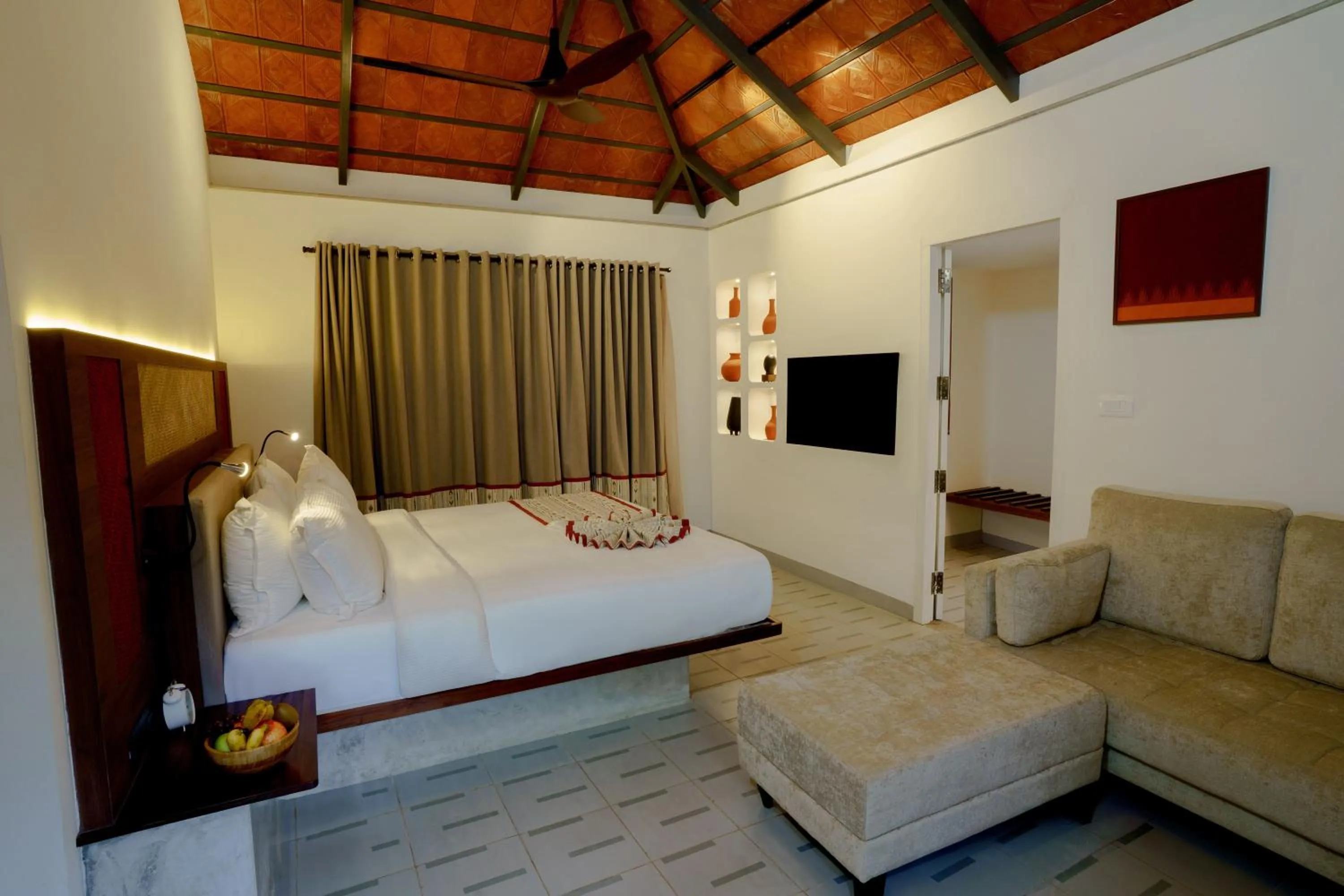 Bedroom, Bed in Vedic Village Retreat Kodungallur