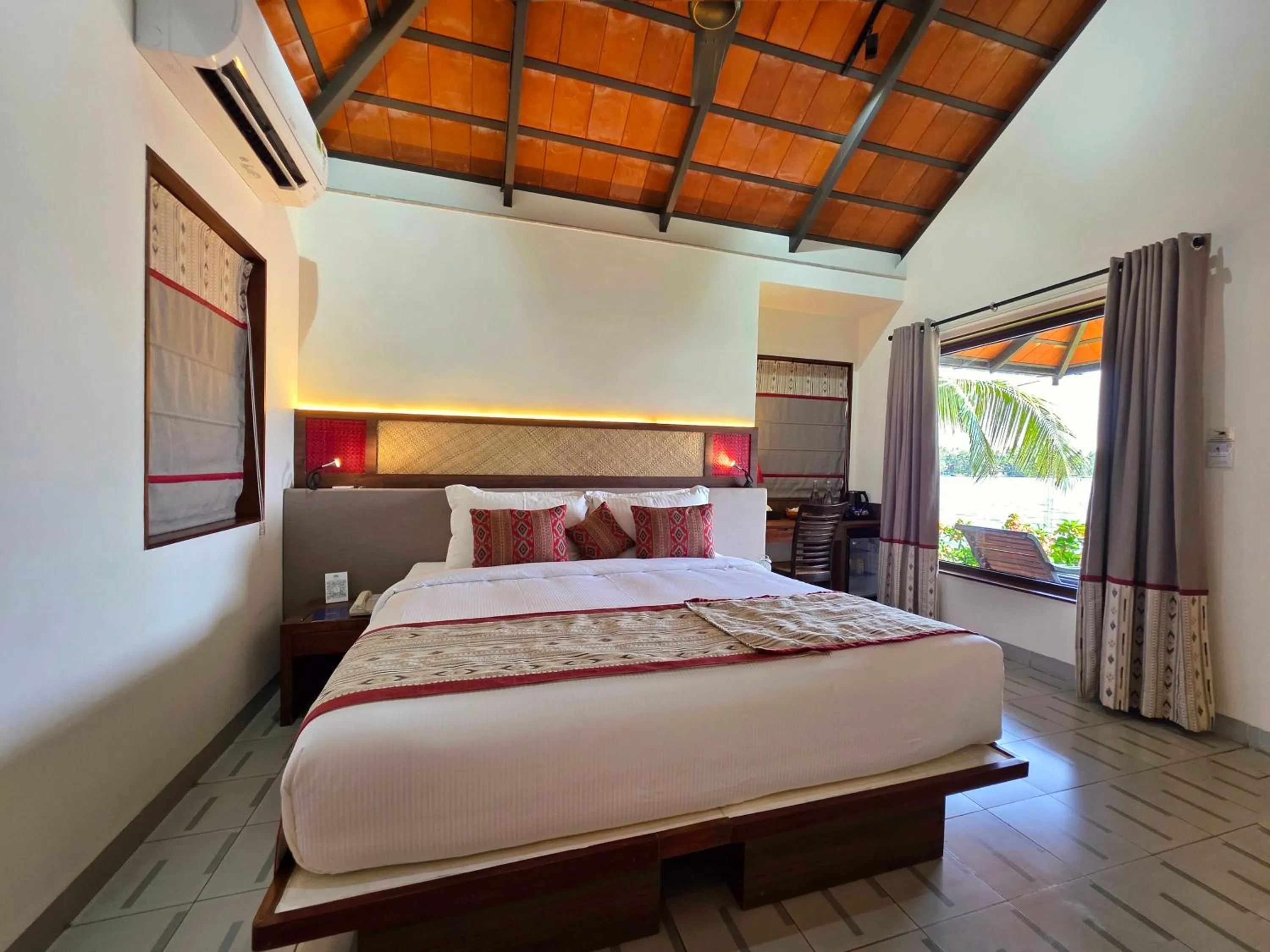 Bed in Vedic Village Retreat Kodungallur