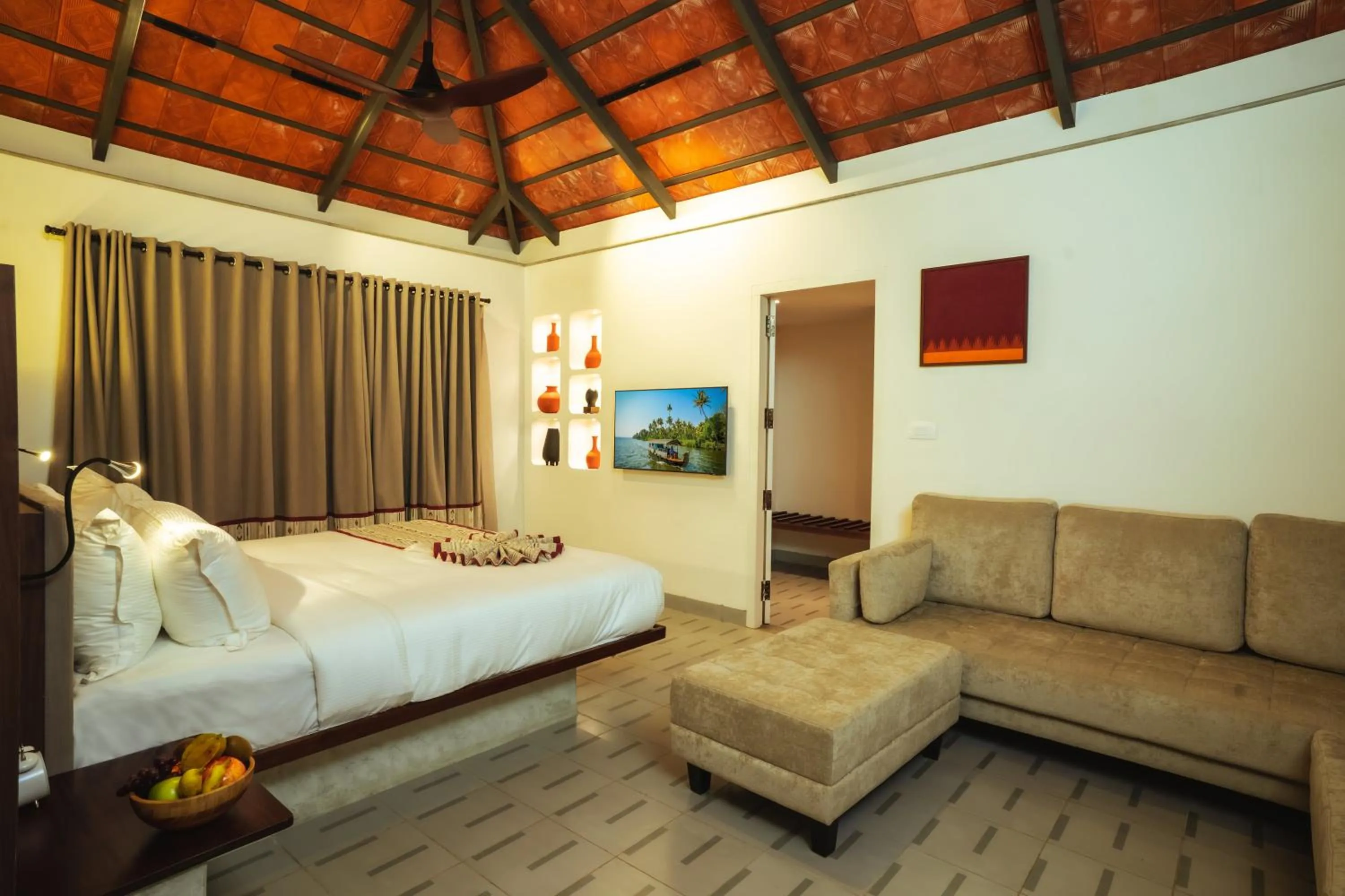 Bedroom, Bed in Vedic Village Retreat Kodungallur