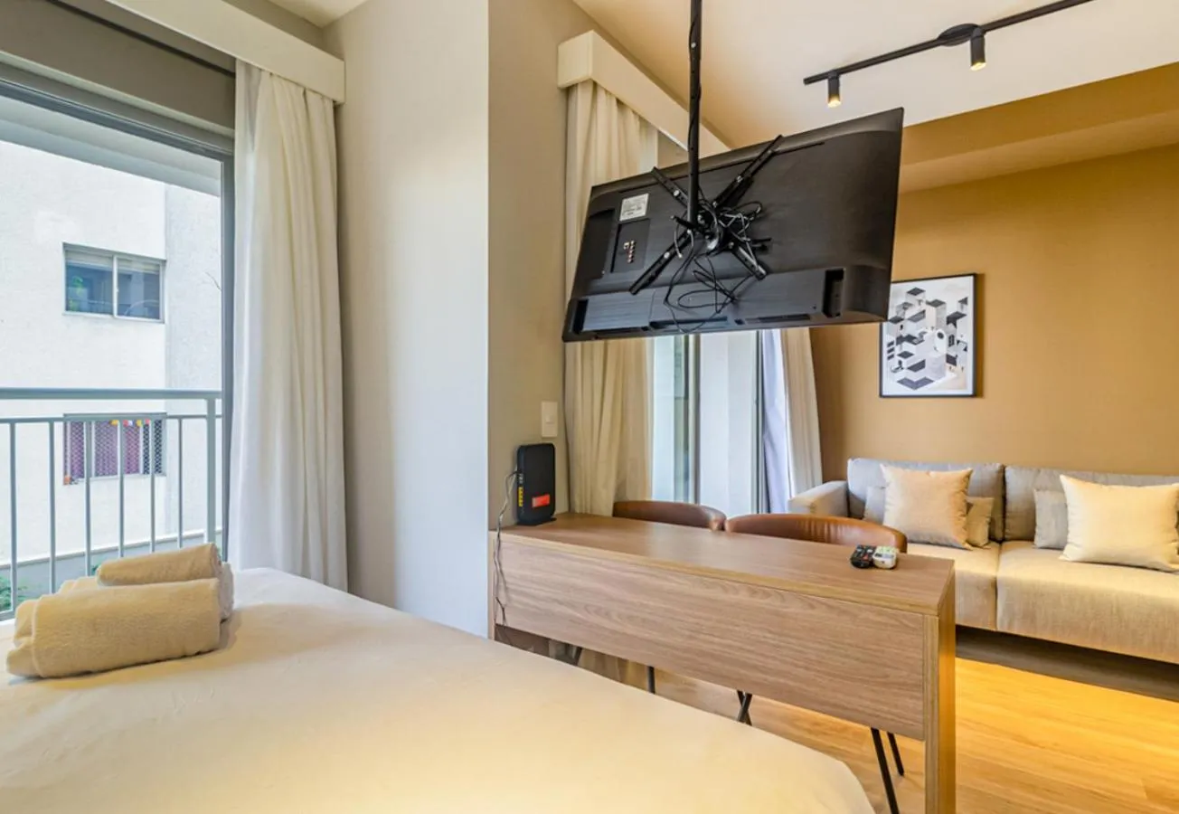 Communal lounge/ TV room, Bed in 360 Paraíso