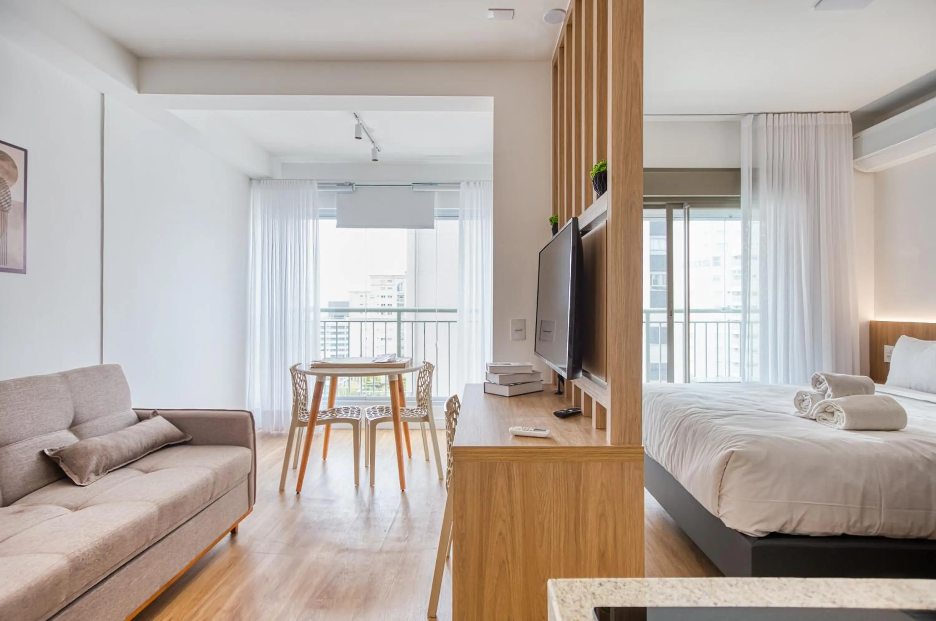 Communal lounge/ TV room, Bed in 360 Paraíso