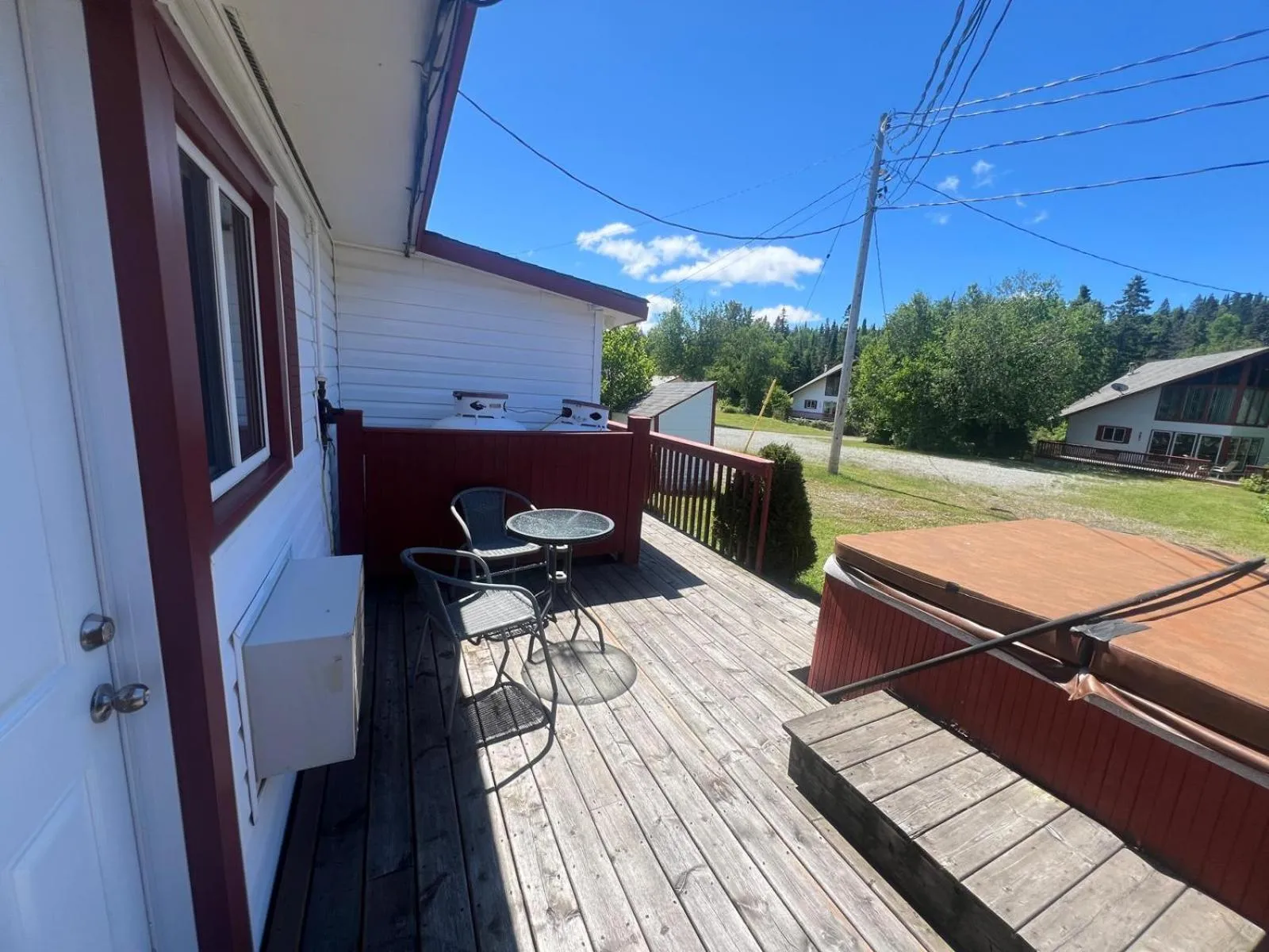 Balcony/Terrace in Wawa Northern Lights Motel and Chalets