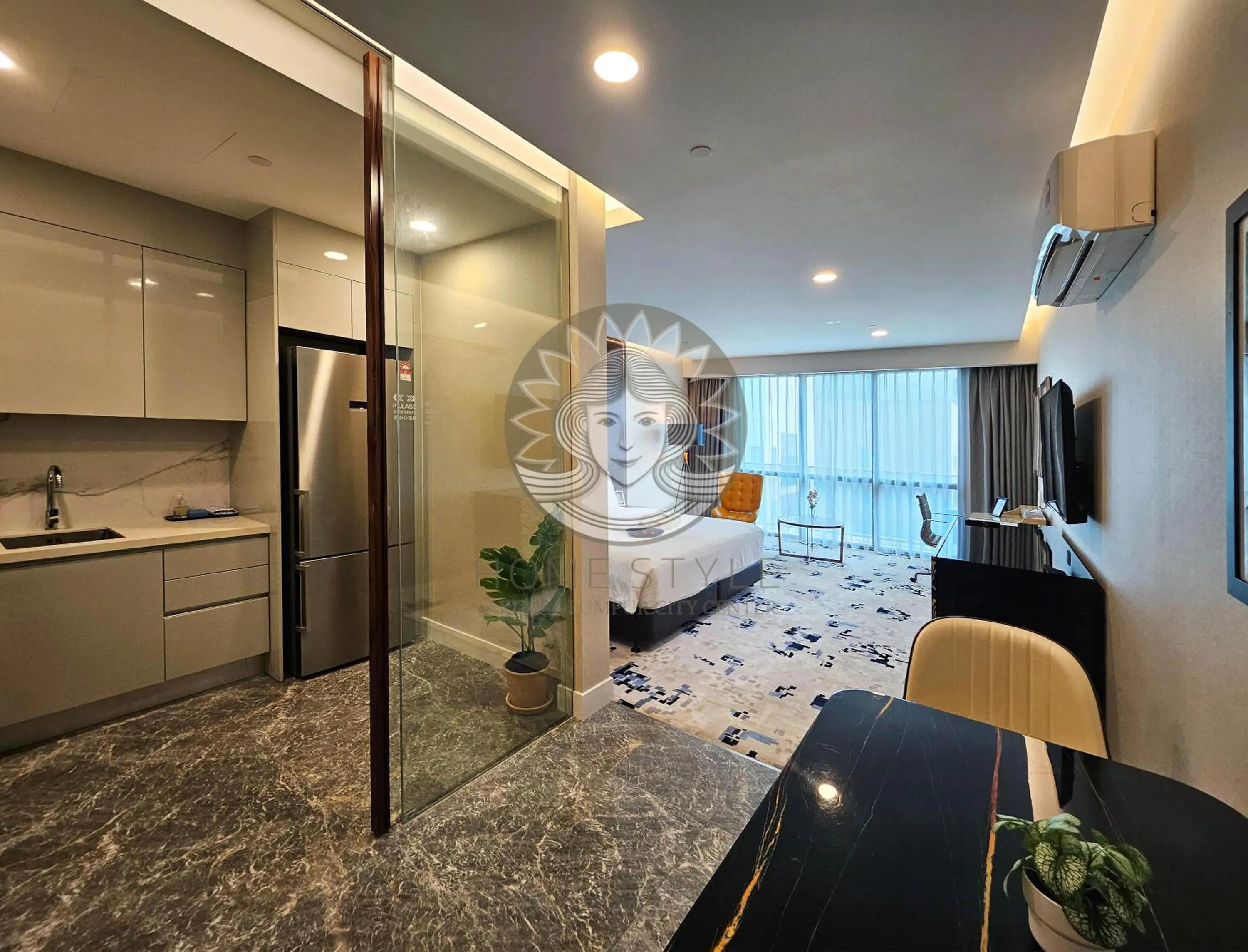 Kitchen or kitchenette in HOME STYLE at Platinum Suites 2 KLCC Twin Towers