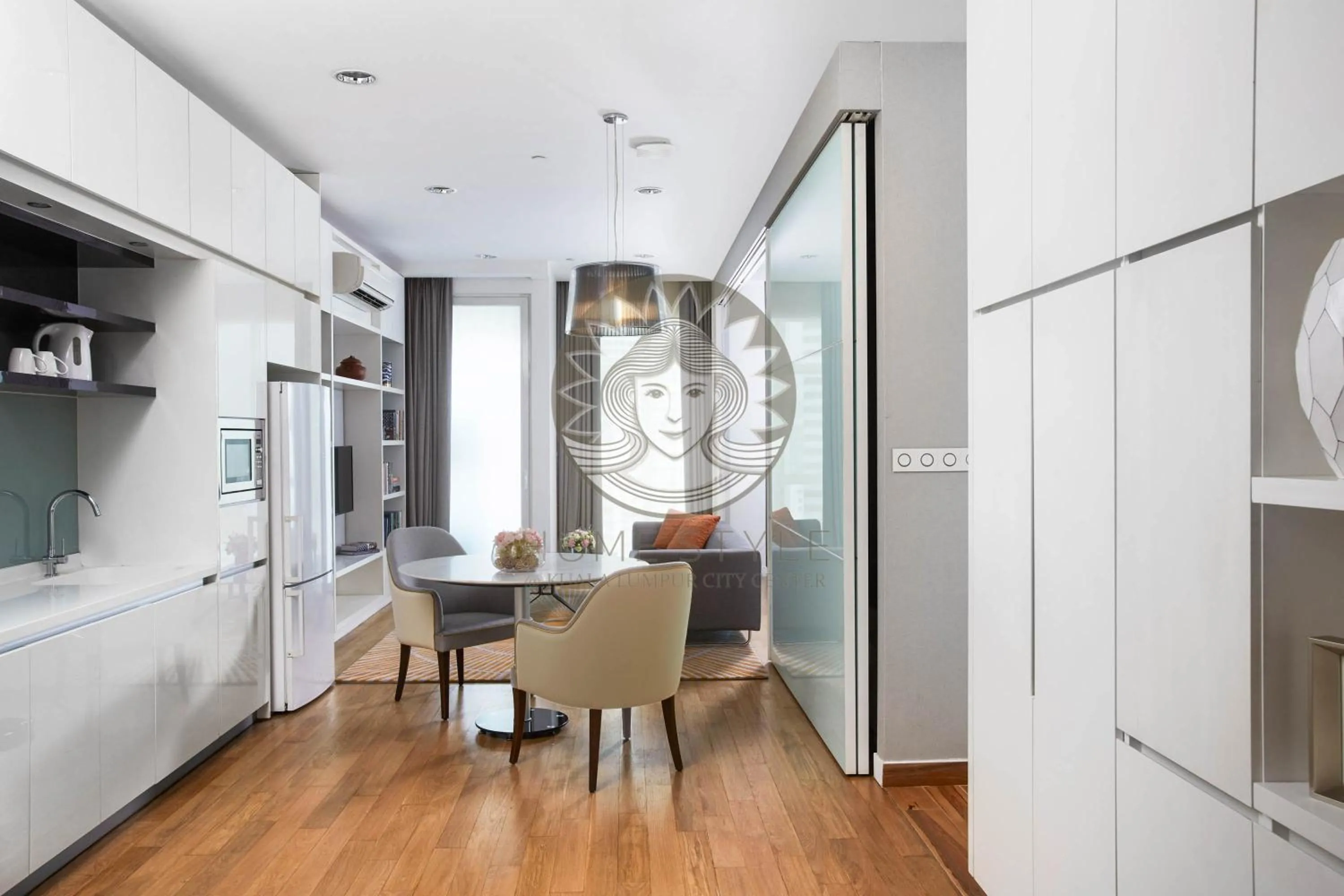 Kitchen or kitchenette in HOME STYLE at Platinum Suites KLCC Twin Towers