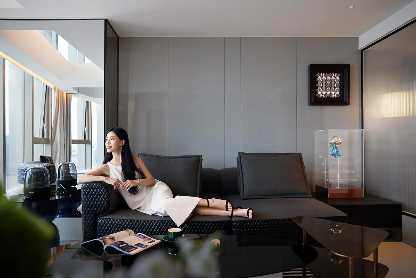 Living room in ISEYA Panoramic Hotel Chongqing Jiefangbei Raffles Plaza