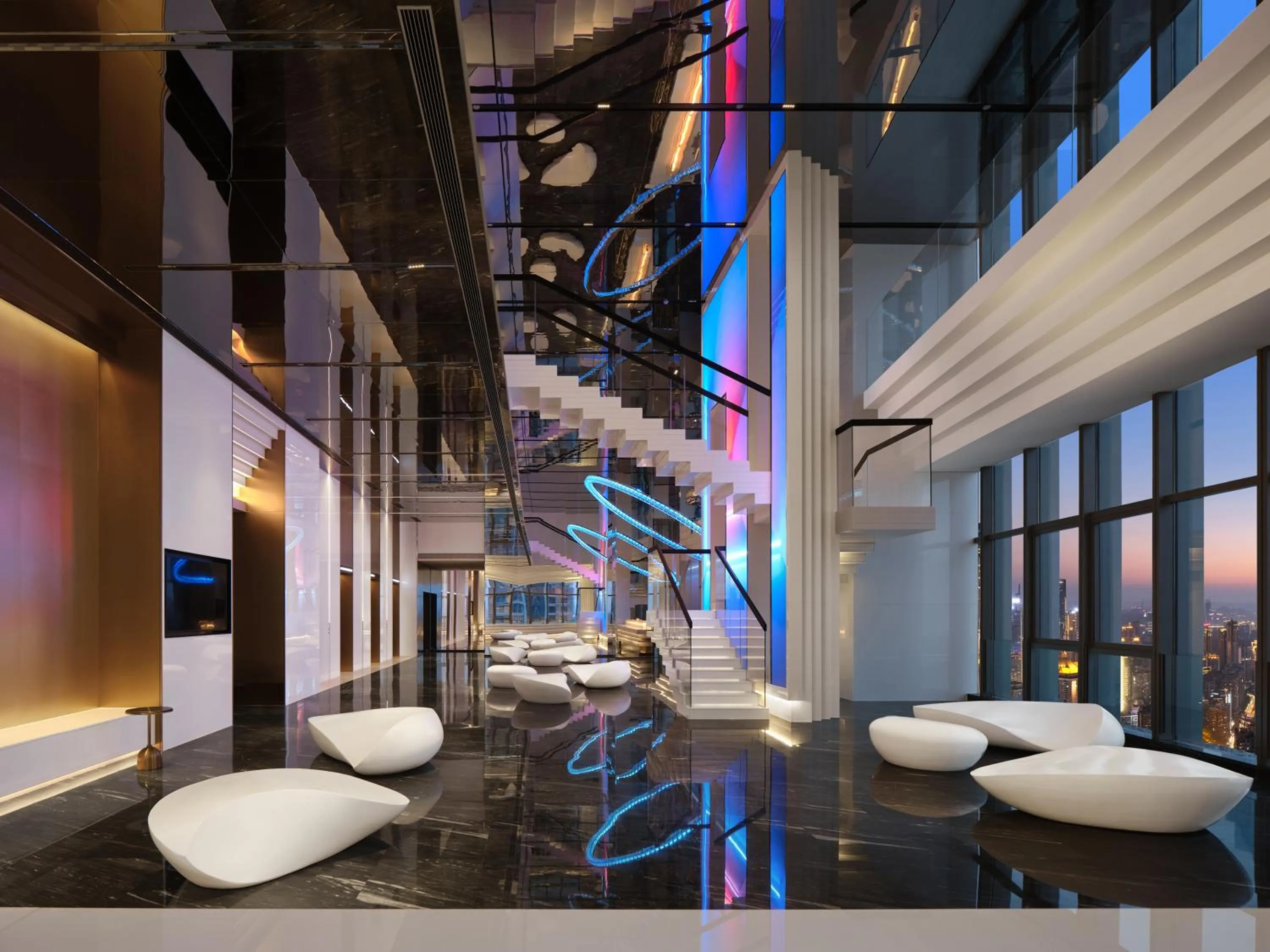 Lobby or reception in ISEYA Panoramic Hotel Chongqing Jiefangbei Raffles Plaza