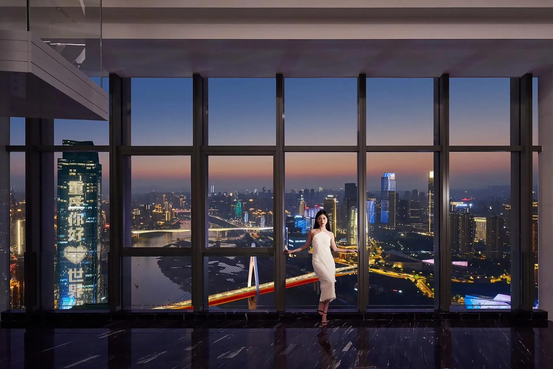 Night in ISEYA Panoramic Hotel Chongqing Jiefangbei Raffles Plaza