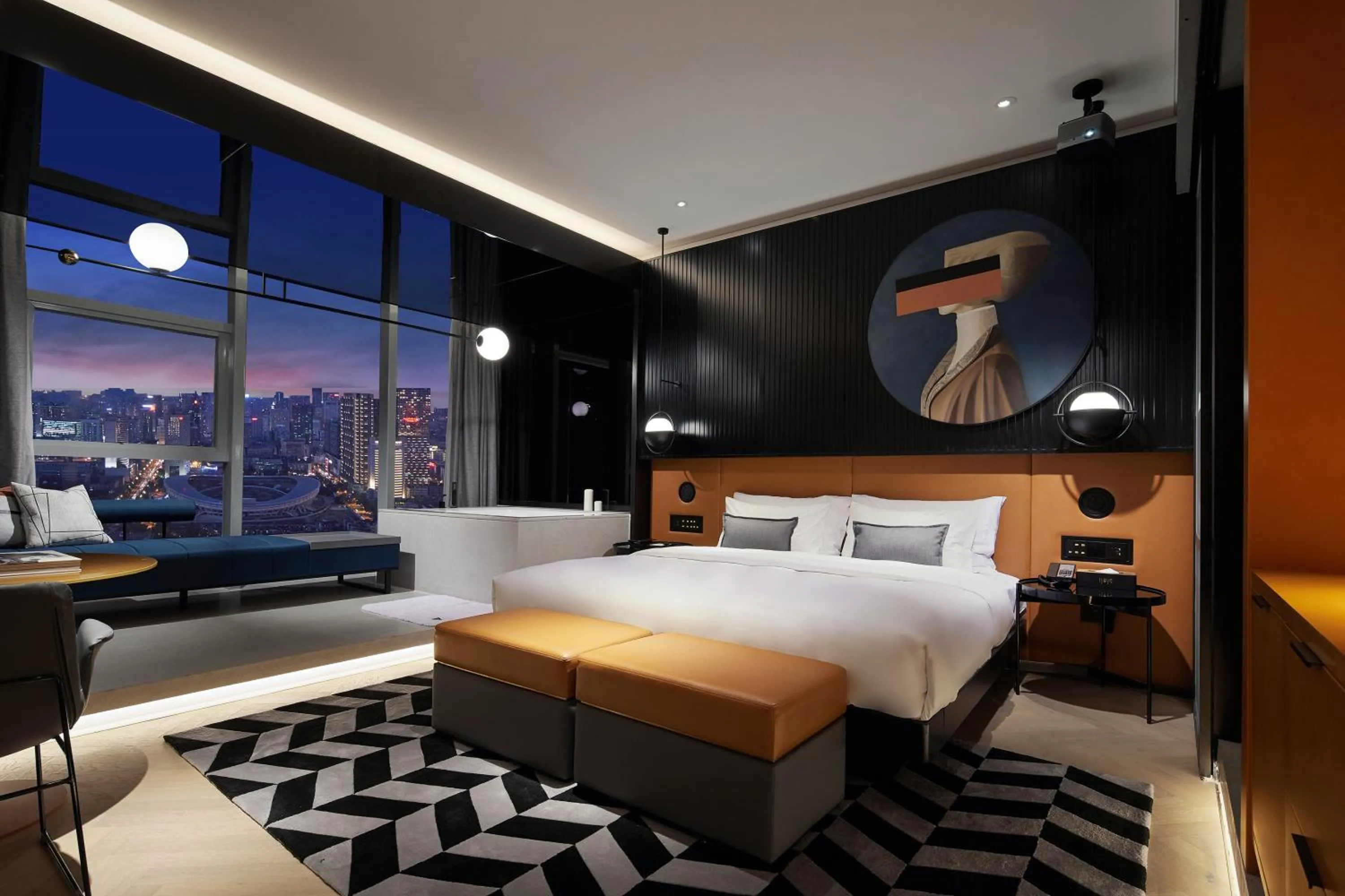 Tianfu King Room - Overlook Tianfu Square in SEYA Panoramic Hotel Chengdu Tianfu Square, Chunxi Road