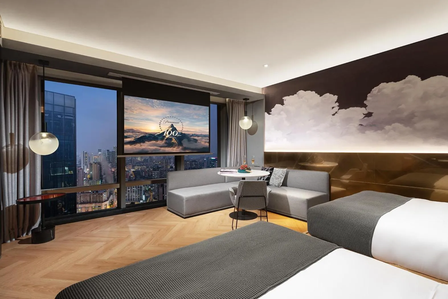 Deluxe Twin Room - Two 4.4 ft Beds in SEYA Panoramic Hotel Chengdu Tianfu Square, Chunxi Road