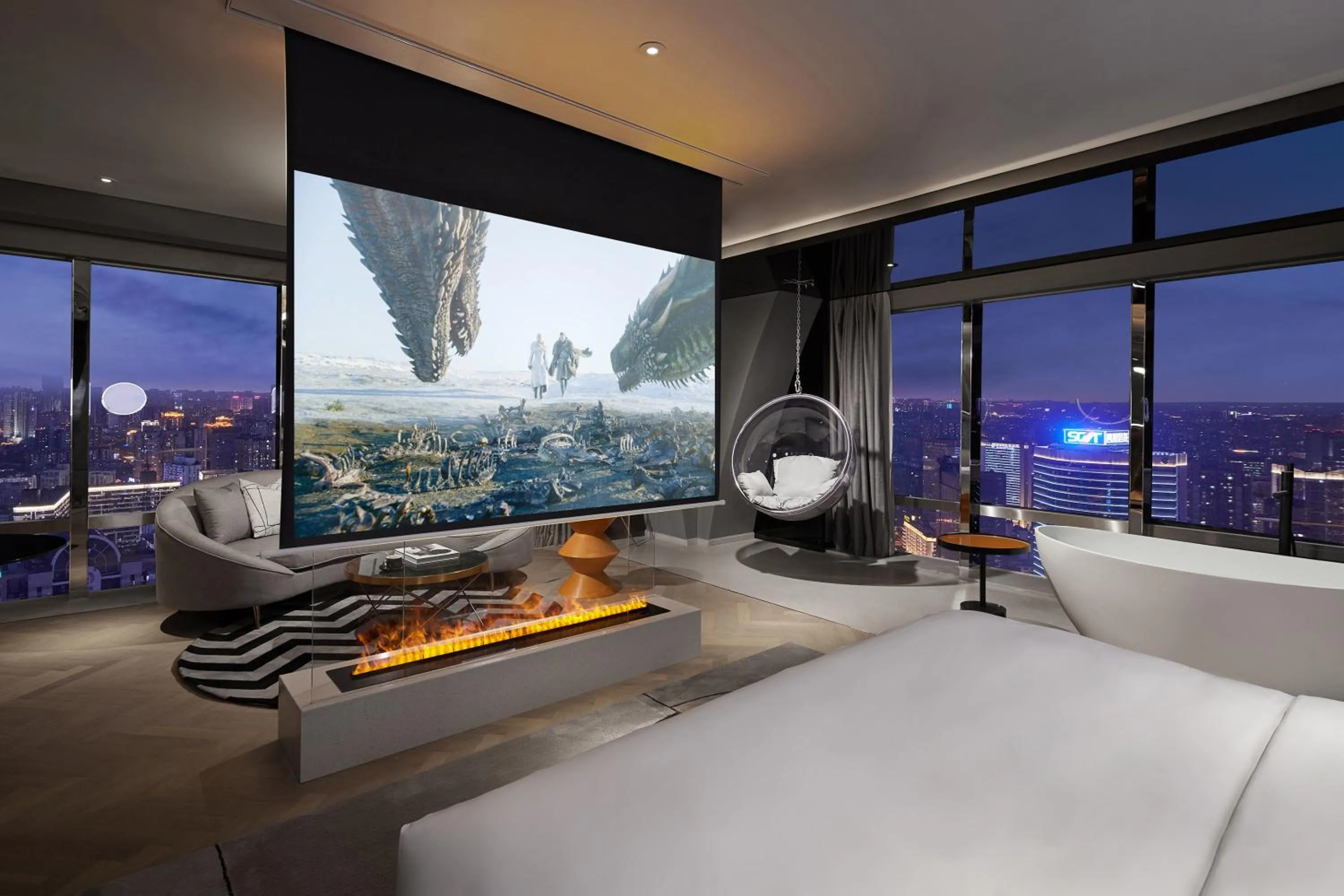 270° City-view Deluxe Suite - 1 Bedroom in SEYA Panoramic Hotel Chengdu Tianfu Square, Chunxi Road