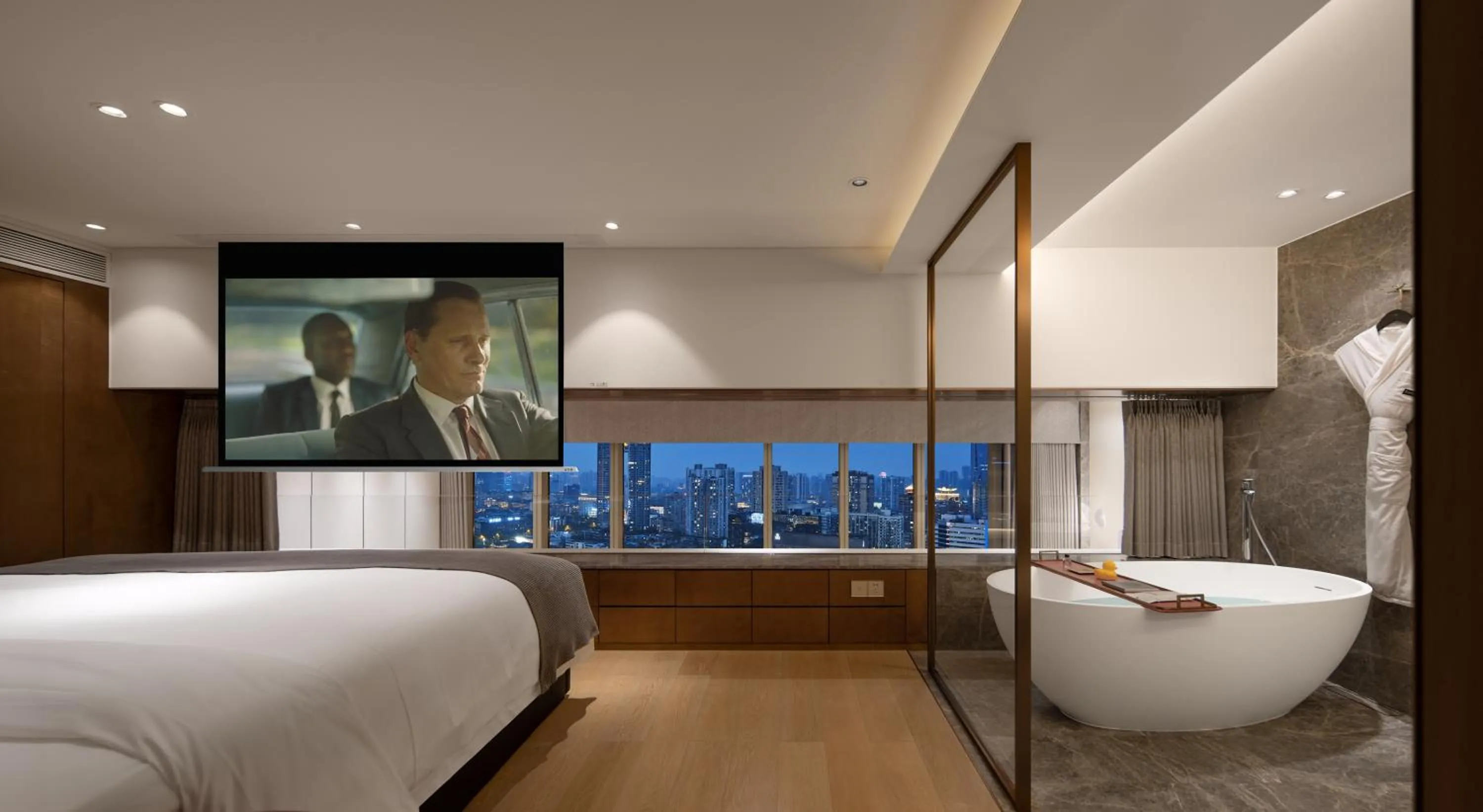 Bedroom, Bed in ISEYA Serviced Apart-ment Chengdu Taikoo Li Flagship