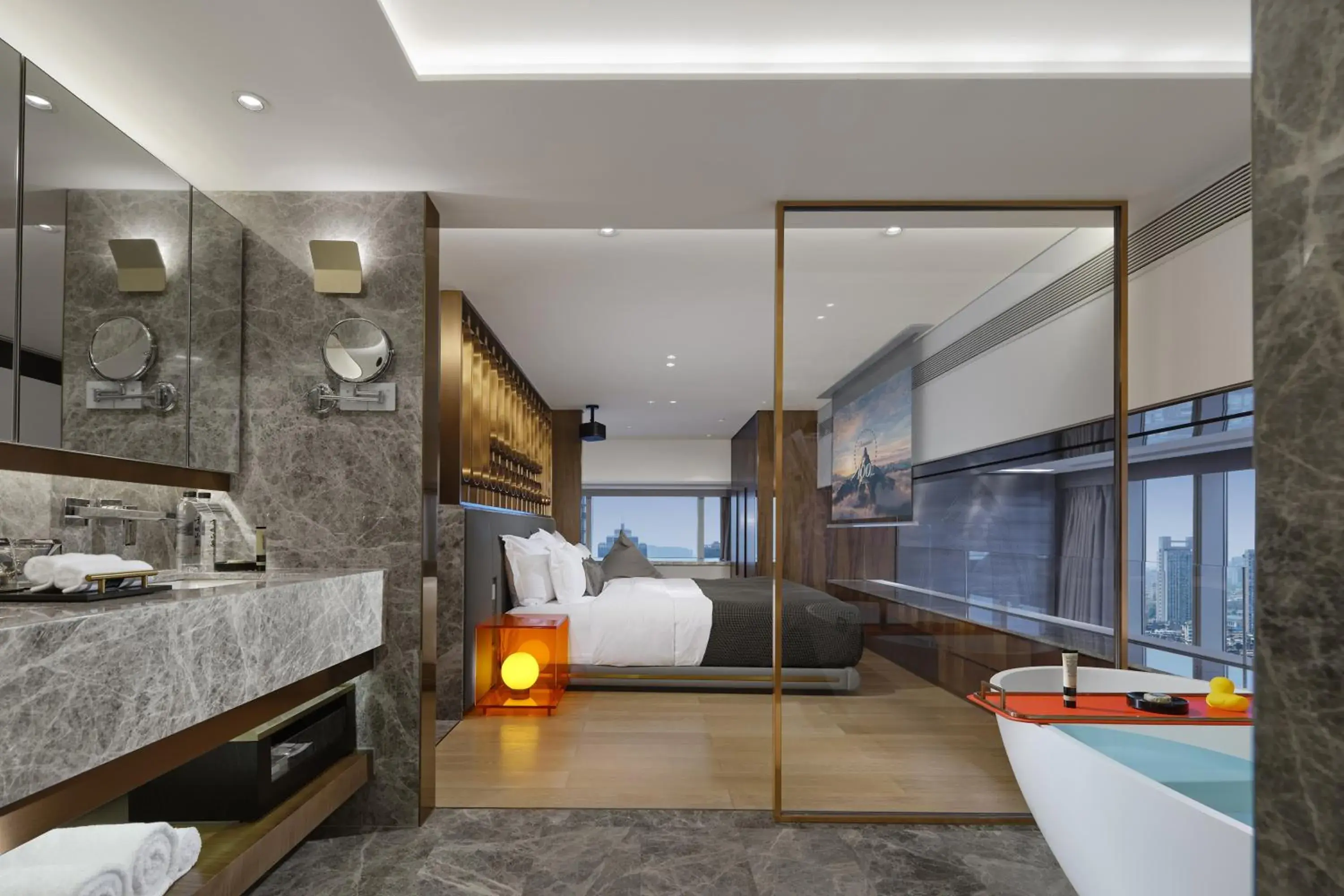 Yacht Club Loft Suite-2 Bedroom-City View- 2 Bathrooms in ISEYA Serviced Apart-ment Chengdu Taikoo Li Flagship Yacht Club Loft Suite-2 Bedroom-City View- 2 Bathrooms in ISEYA Serviced Apart-ment Chengdu Taikoo Li Flagship