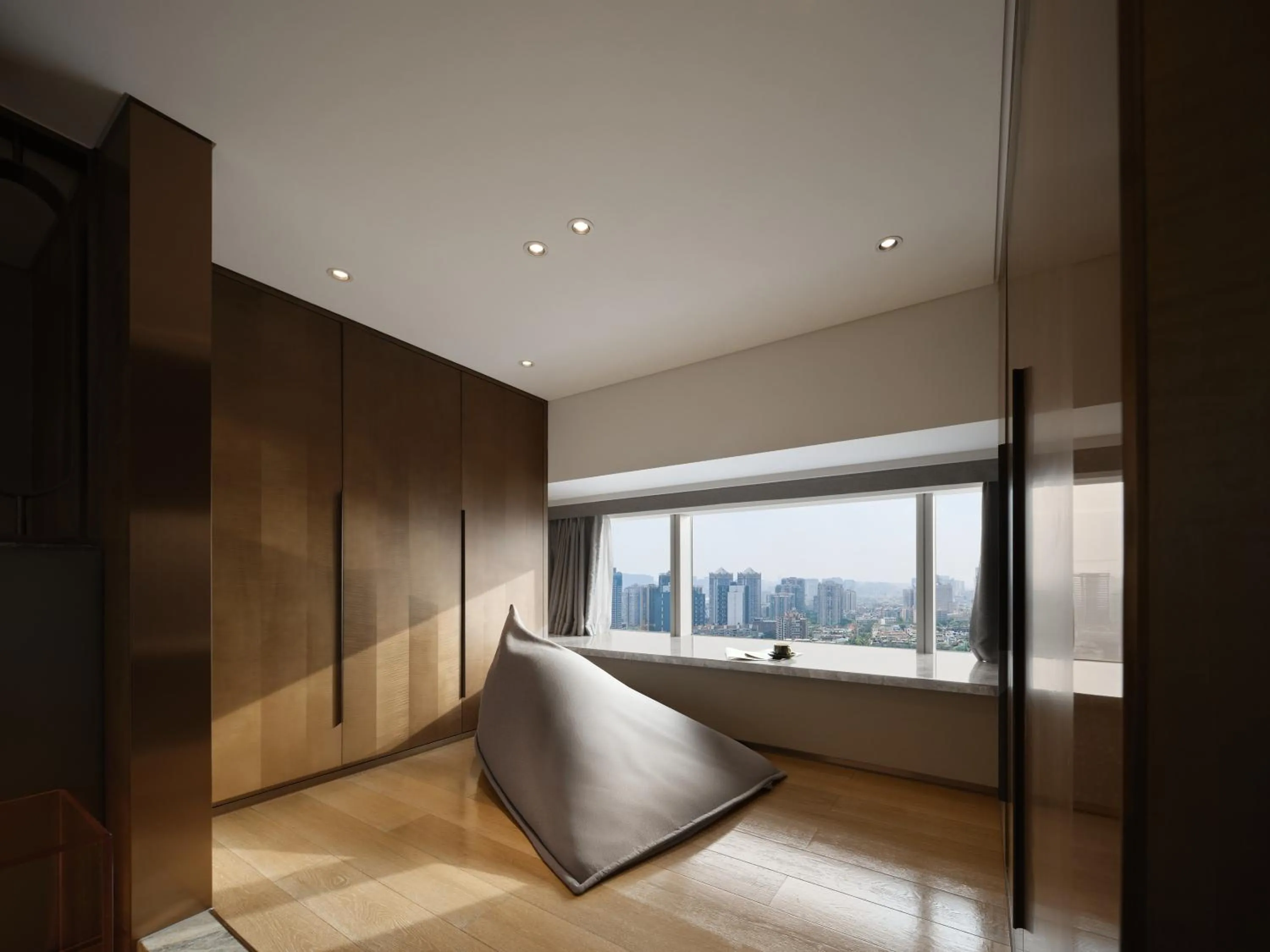 Seating area, Bed in ISEYA Serviced Apart-ment Chengdu Taikoo Li Flagship