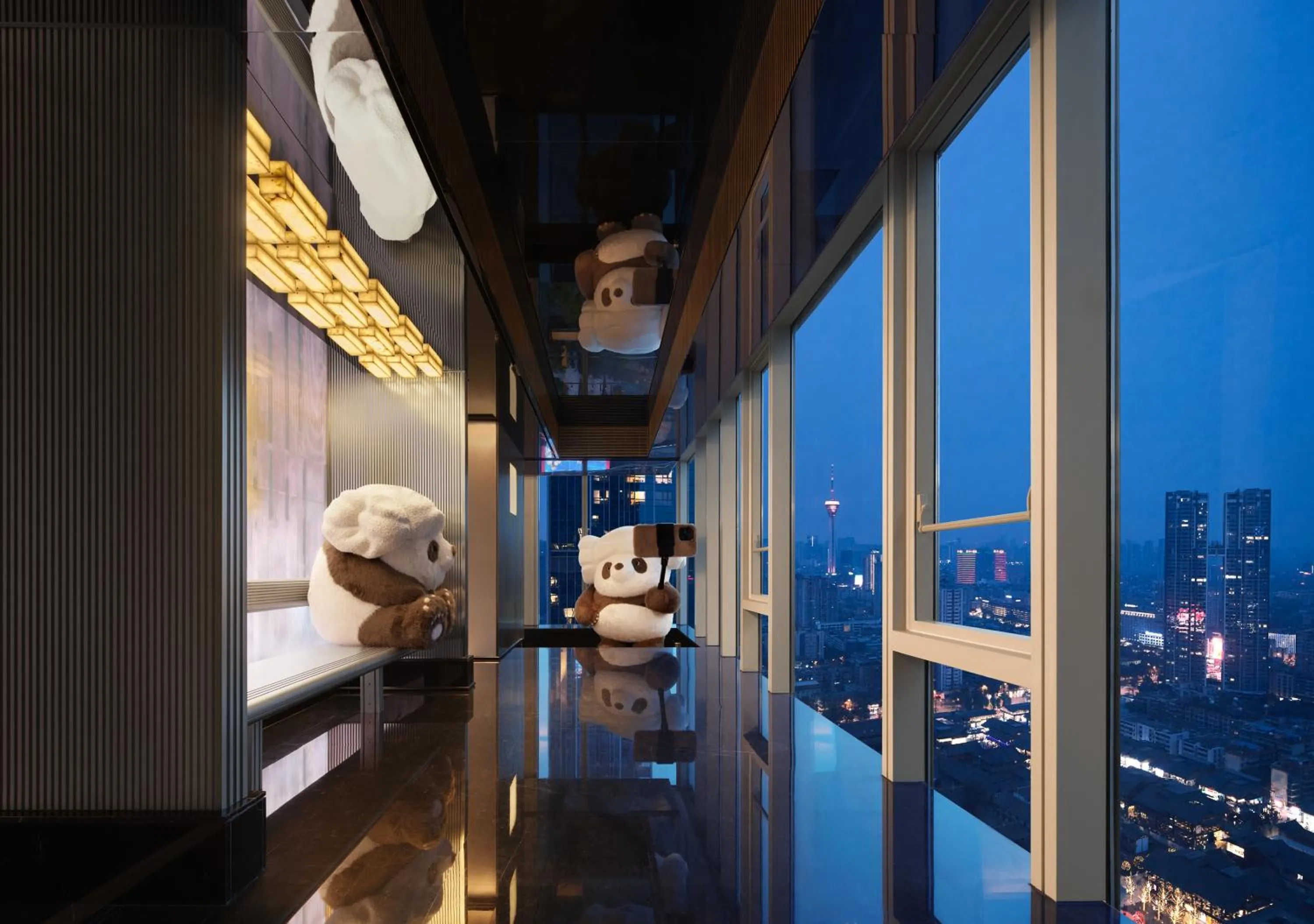 Lobby or reception in ISEYA Serviced Apart-ment Chengdu Taikoo Li Flagship