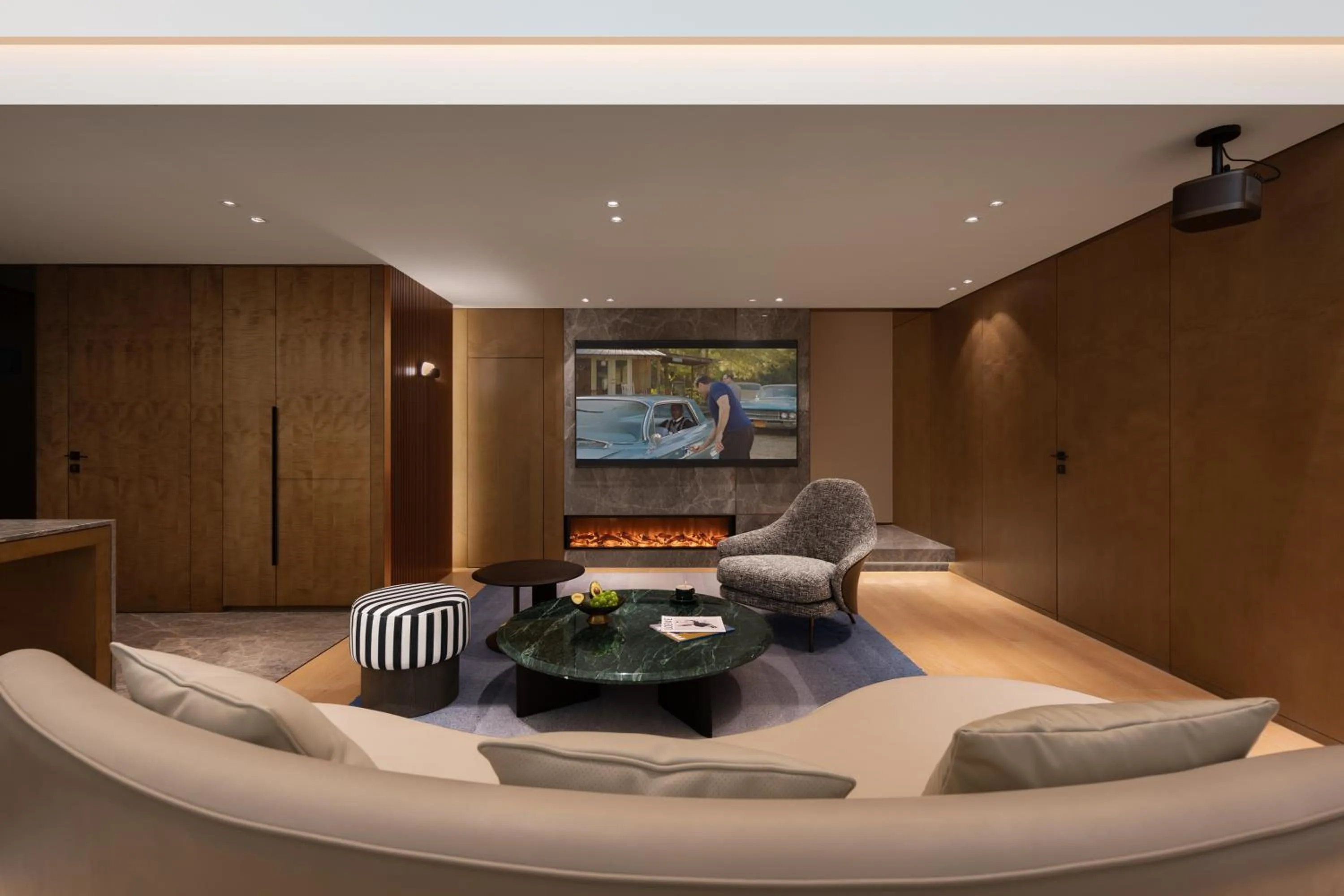 Living room in ISEYA Serviced Apart-ment Chengdu Taikoo Li Flagship
