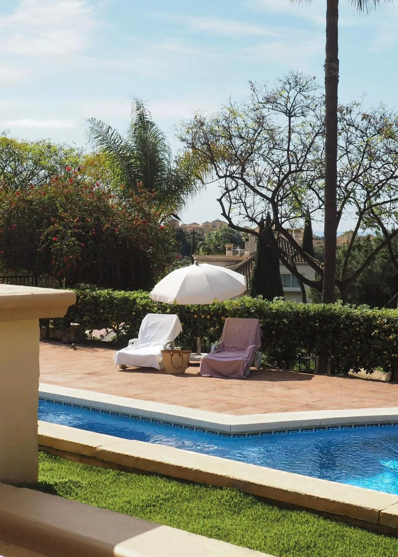 Pool view in Elviria Hills Living