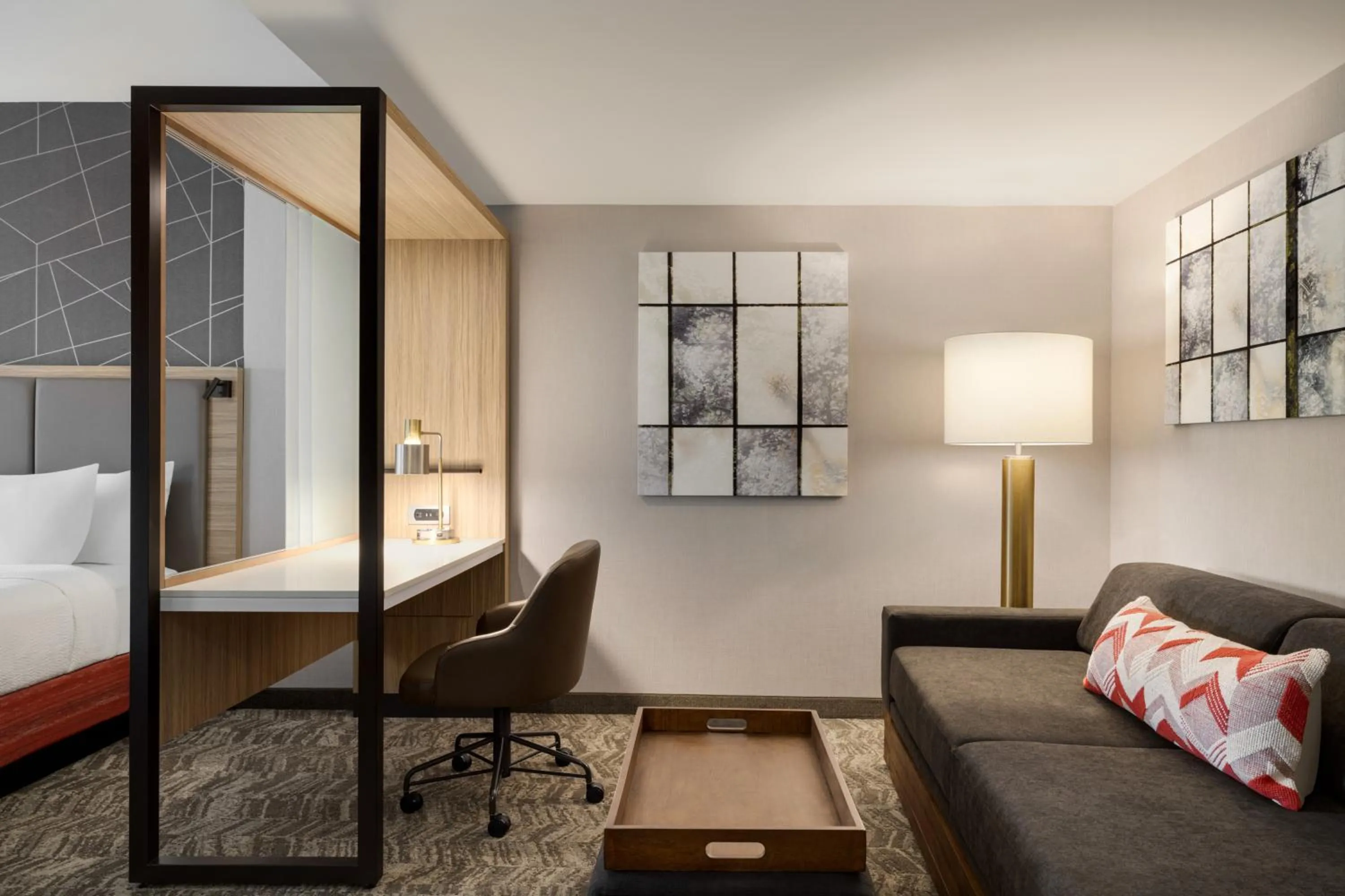 Seating area, Bed in SpringHill Suites by Marriott Easton PA