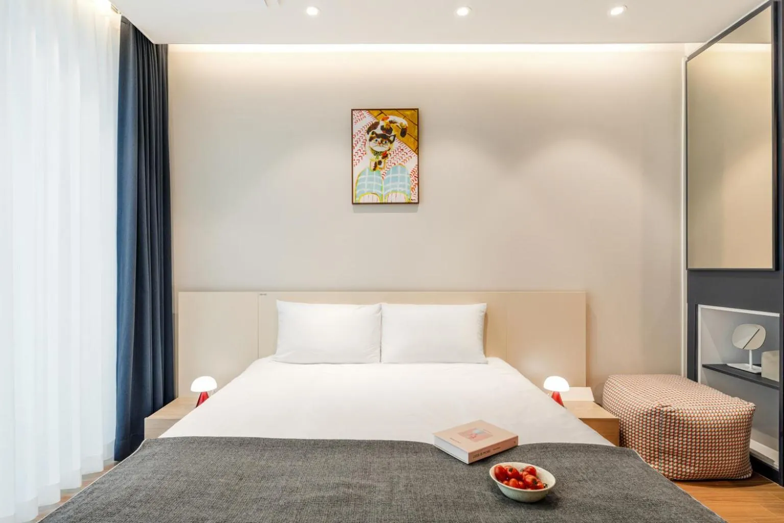 Bed in Urbanstay Siheung Geobukseom