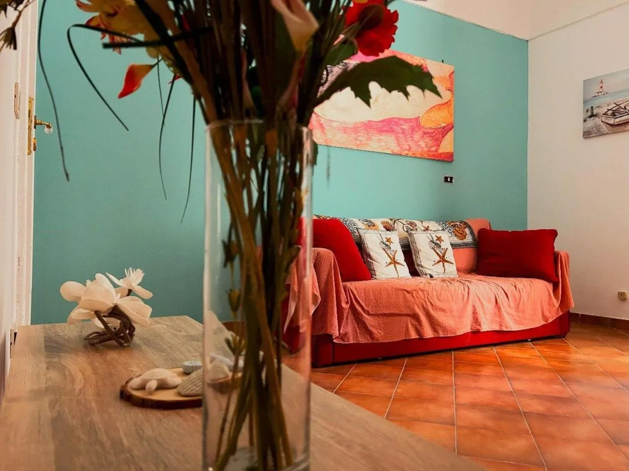 Living room, Bed in MarGio apartments