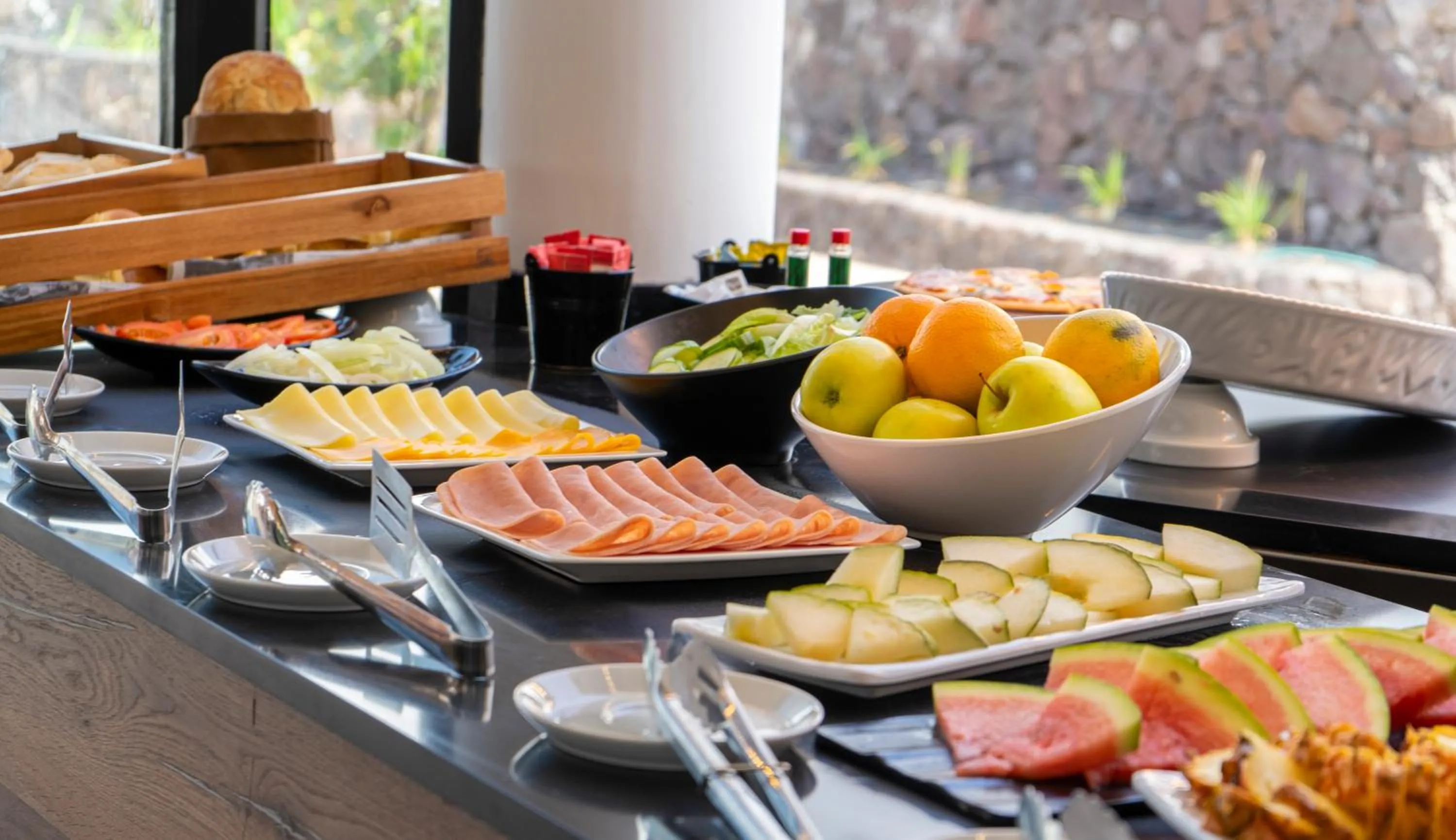 Buffet breakfast in Bakour Lanzarote Splash