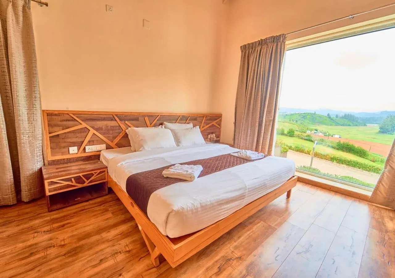 Bed in AJ Gable Clouds Ooty by VOYE HOMES - Serene Stay Near Avalanche Emerald Lake Bed in AJ Gable Clouds Ooty by VOYE HOMES - Serene Stay Near Avalanche Emerald Lake