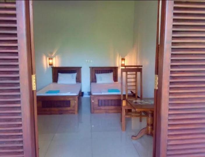 Bed in Lagoonvilla hotel