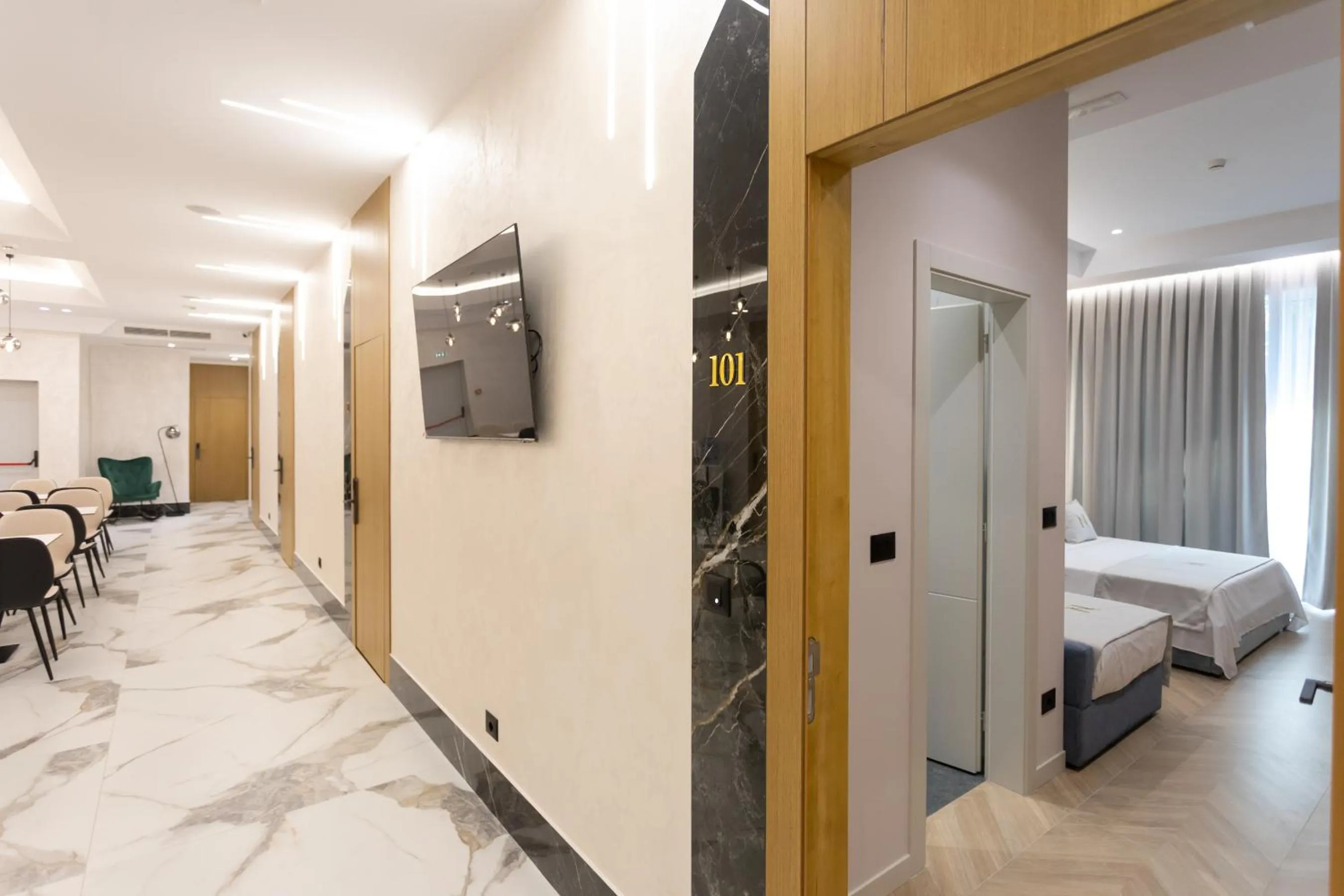 Lobby or reception, Bed in Nayel Hotel