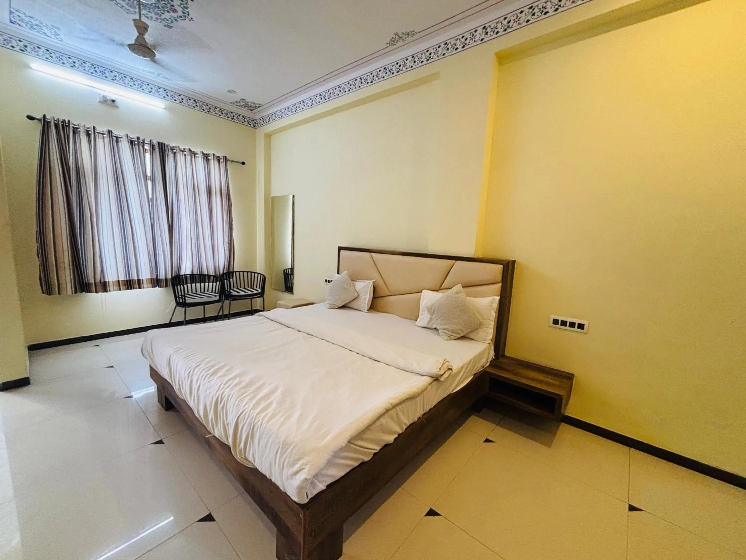Bed in Shiv Ashray Resort