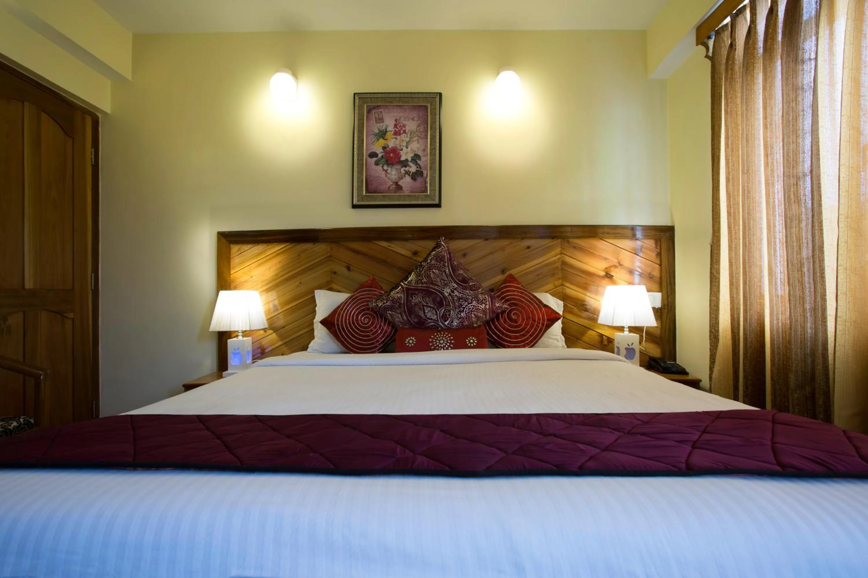 Bed in Hotel White Yak