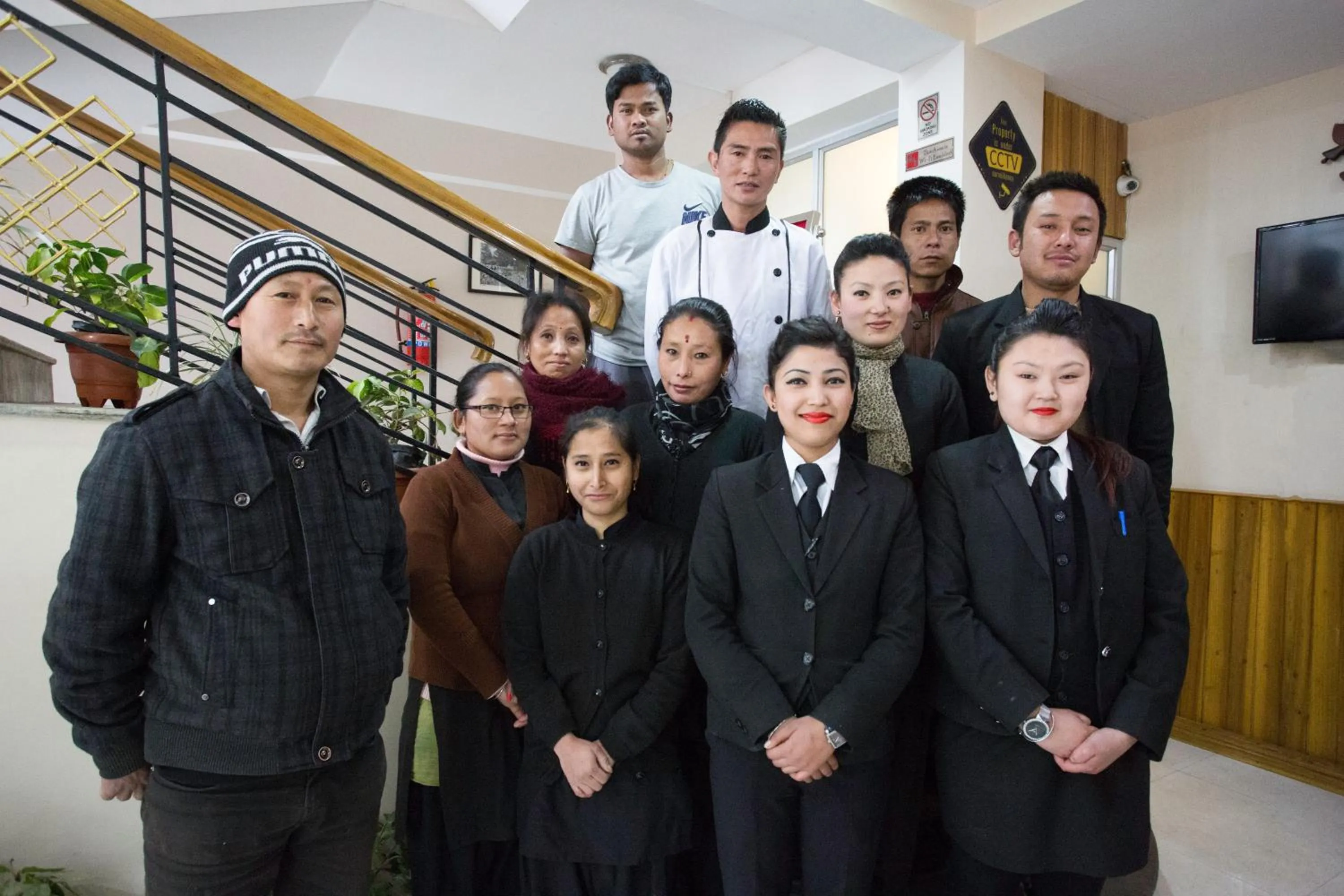 People in Hotel White Yak