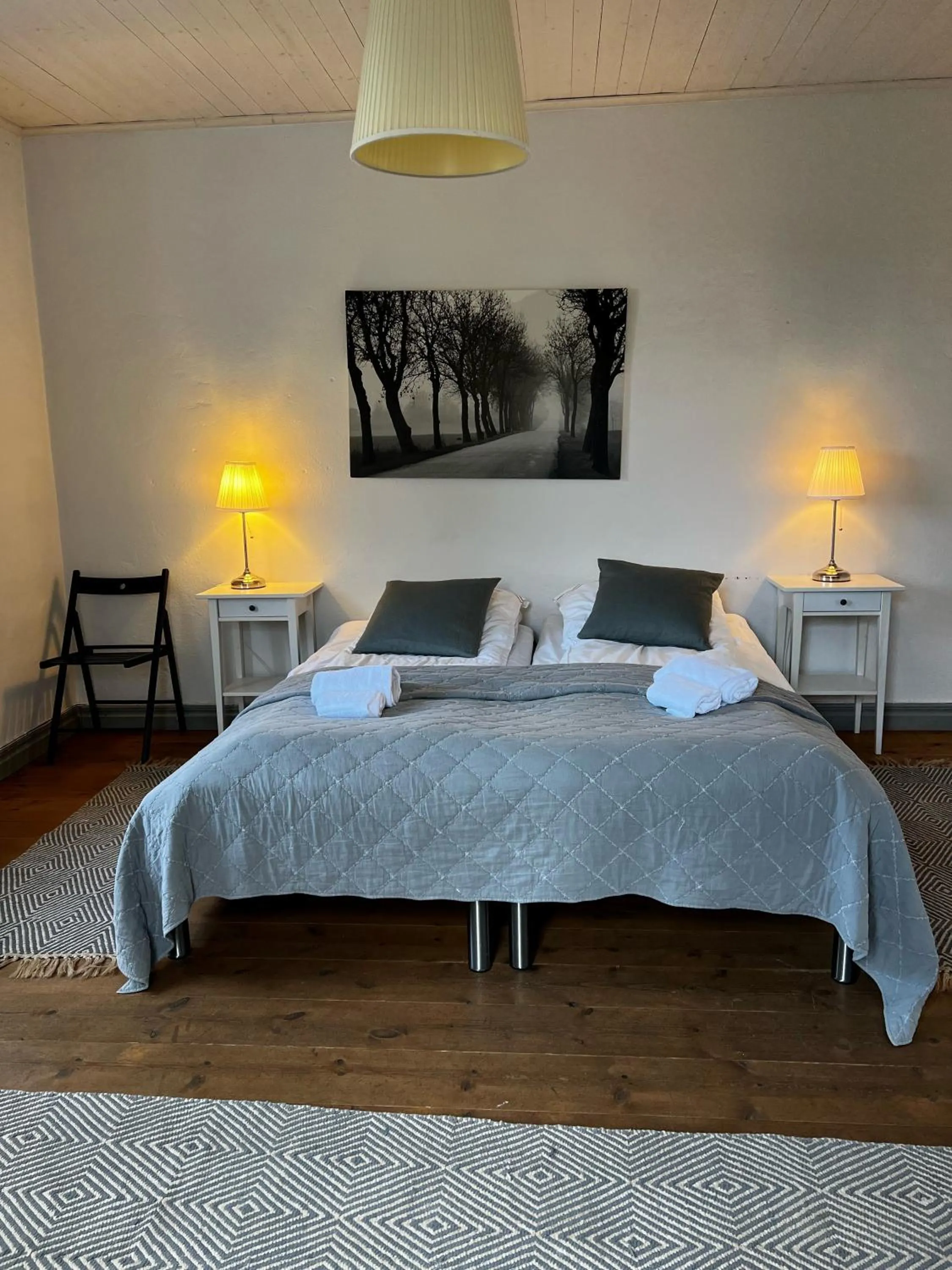 Bed in Svabesholms Kungsgårds B&B och Pensionat Stenshuvud