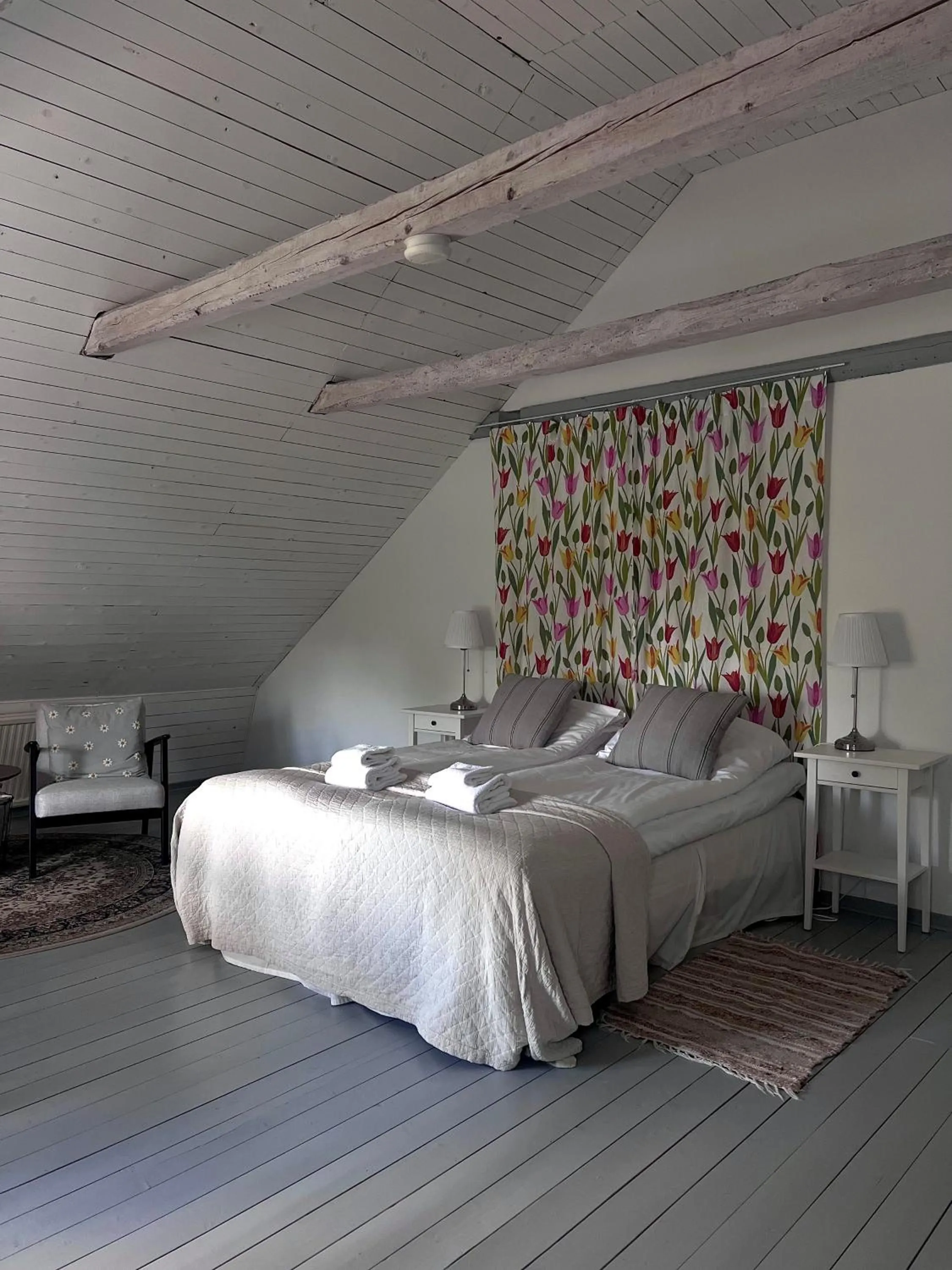 Bed in Svabesholms Kungsgårds B&B och Pensionat Stenshuvud