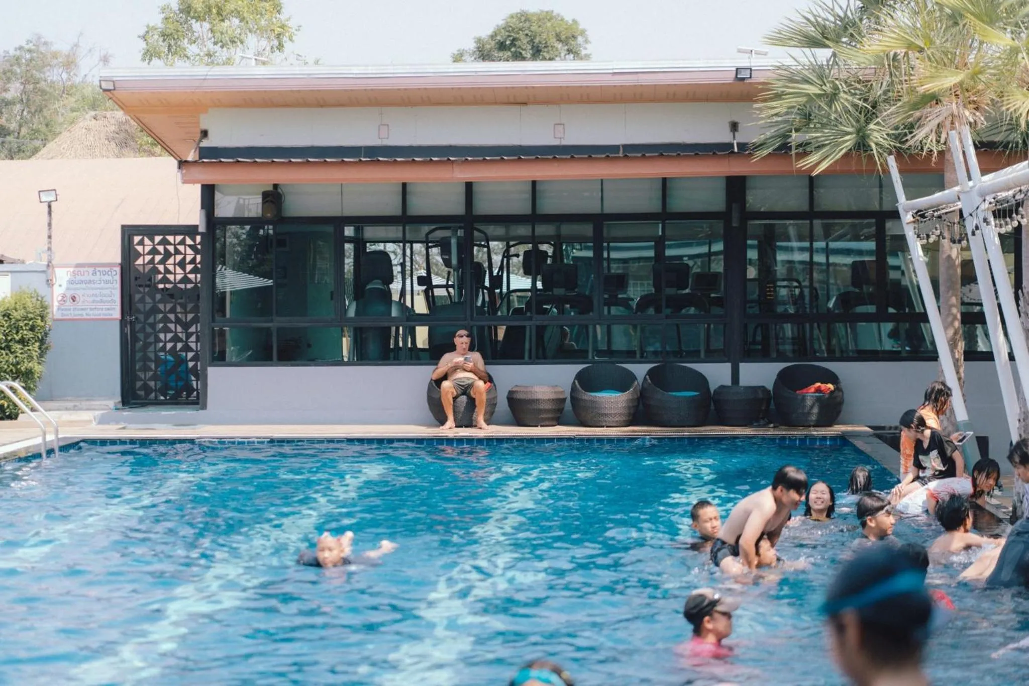 Swimming pool in Ray Hotel Buriram