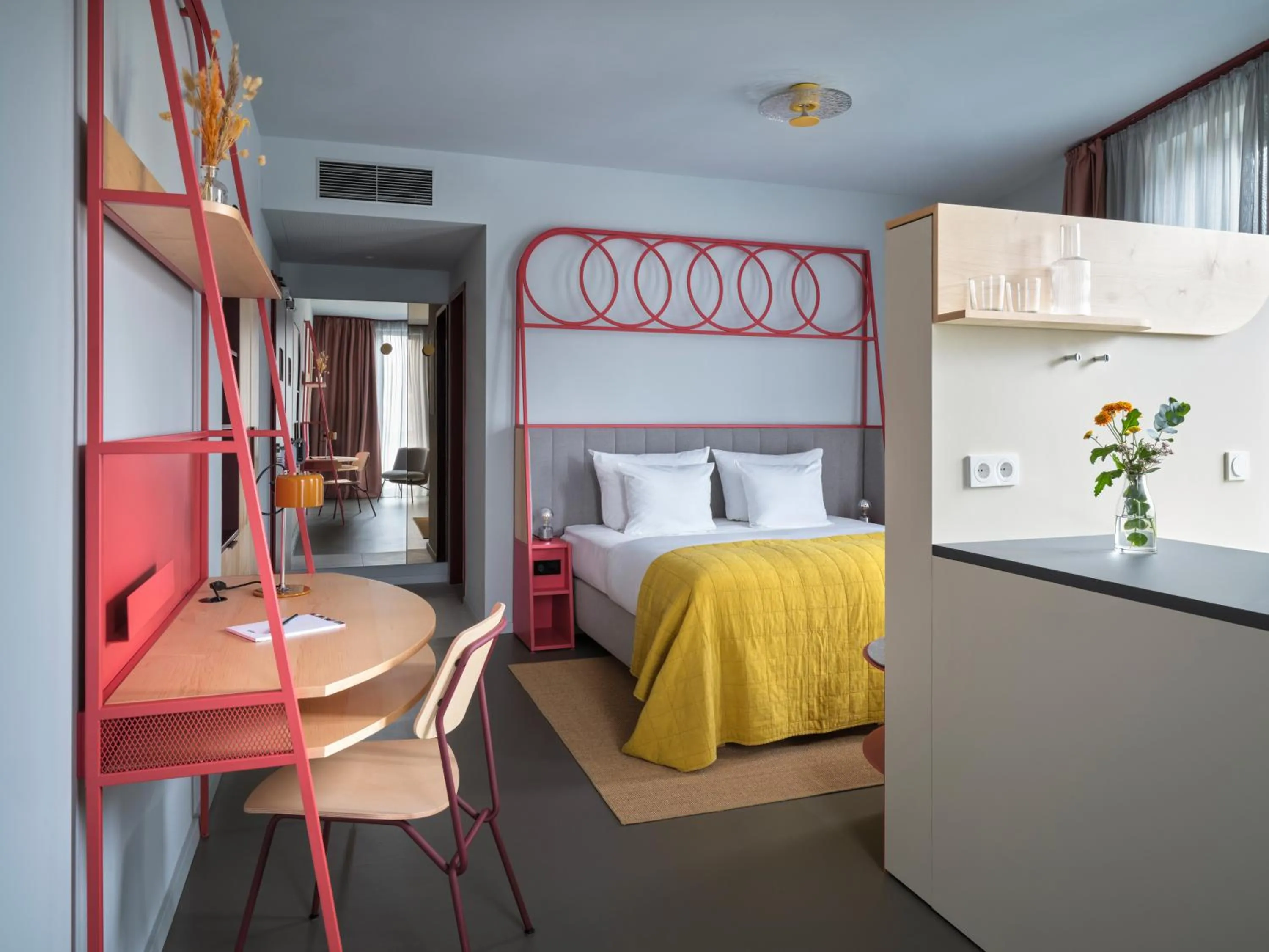 Bed in NOXX Hotel Marburg
