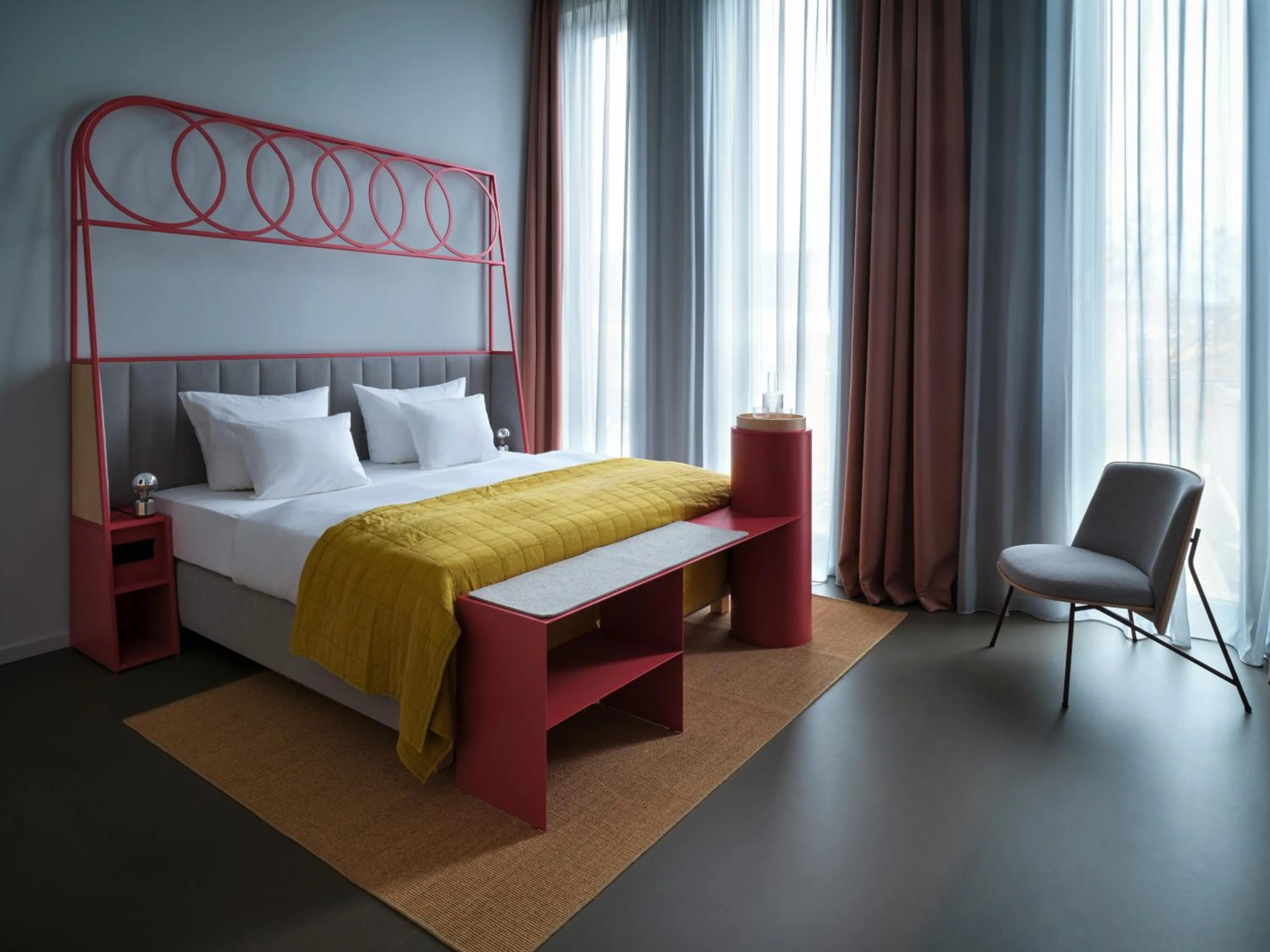 Bed in NOXX Hotel Marburg