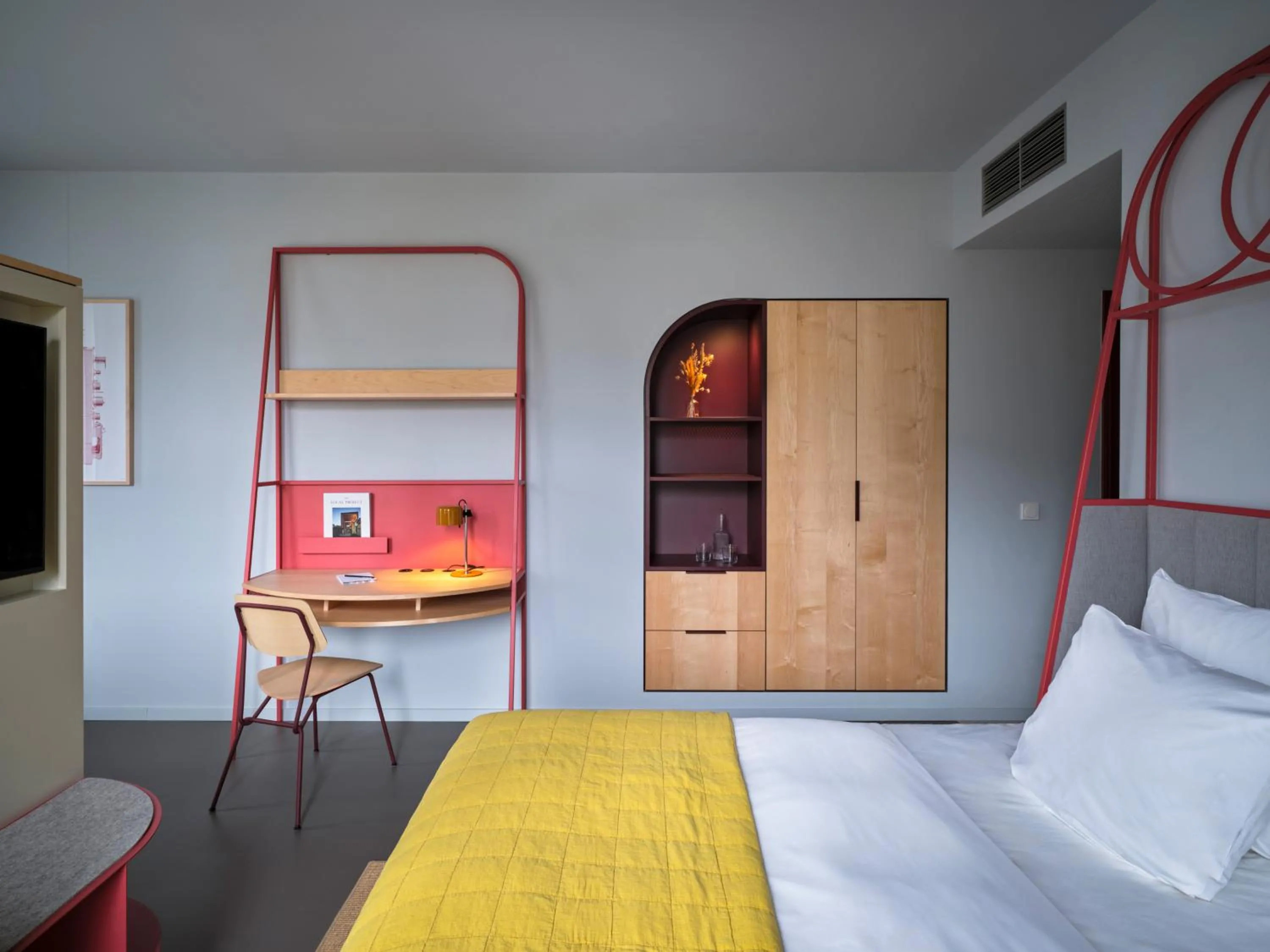 Bed in NOXX Hotel Marburg