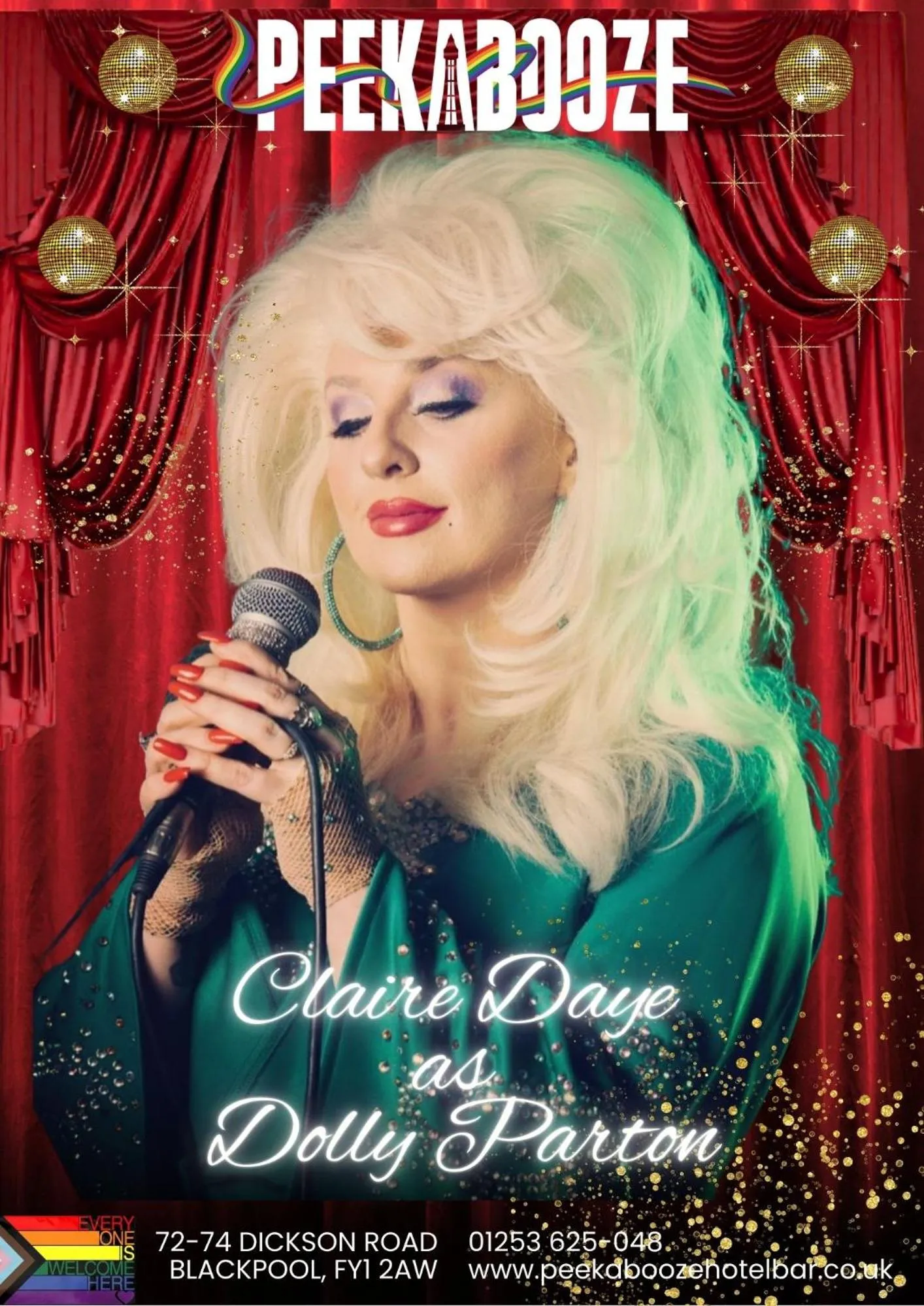 Text overlay in Peek-a-Booze - Budget Hotel - Adults Only