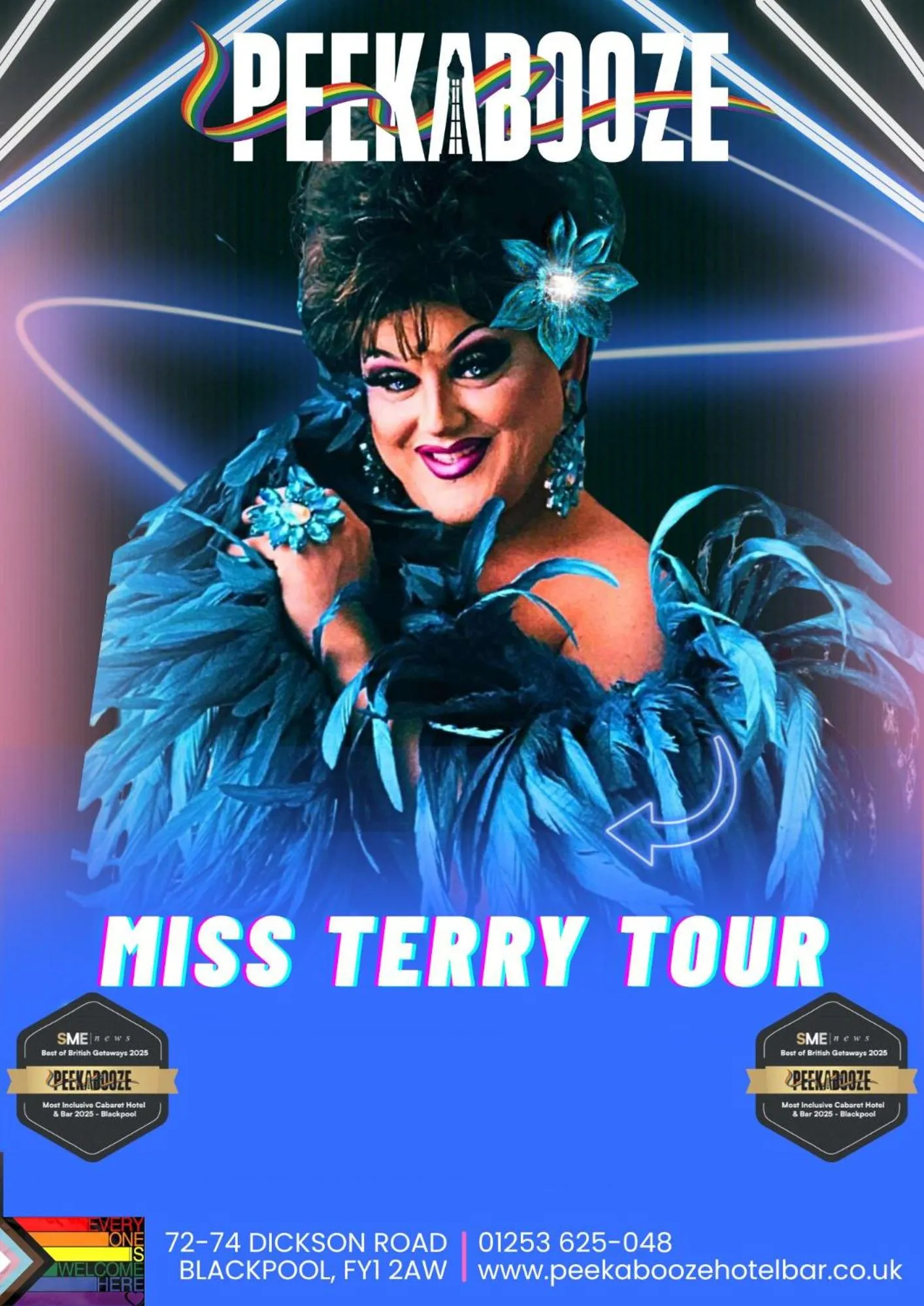 Text overlay in Peek-a-Booze - Budget Hotel - Adults Only