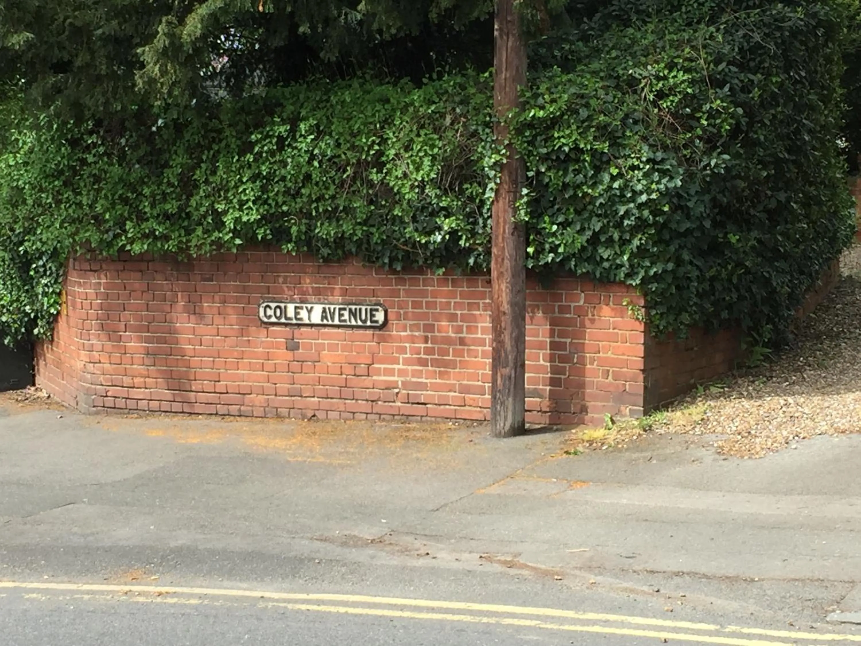 Quiet street view in Crescent Hotel