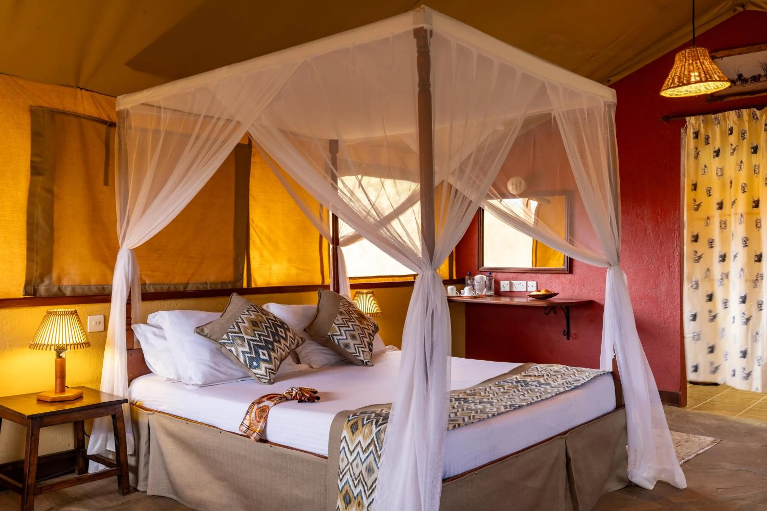 Bed in Sentrim Tsavo Lodge