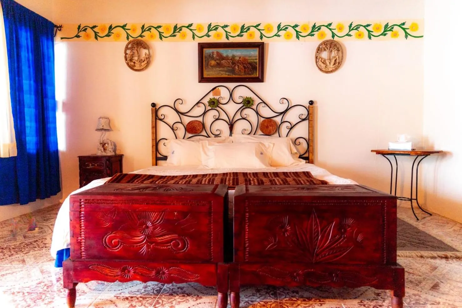 Bed in Hotel Villa Gardenias