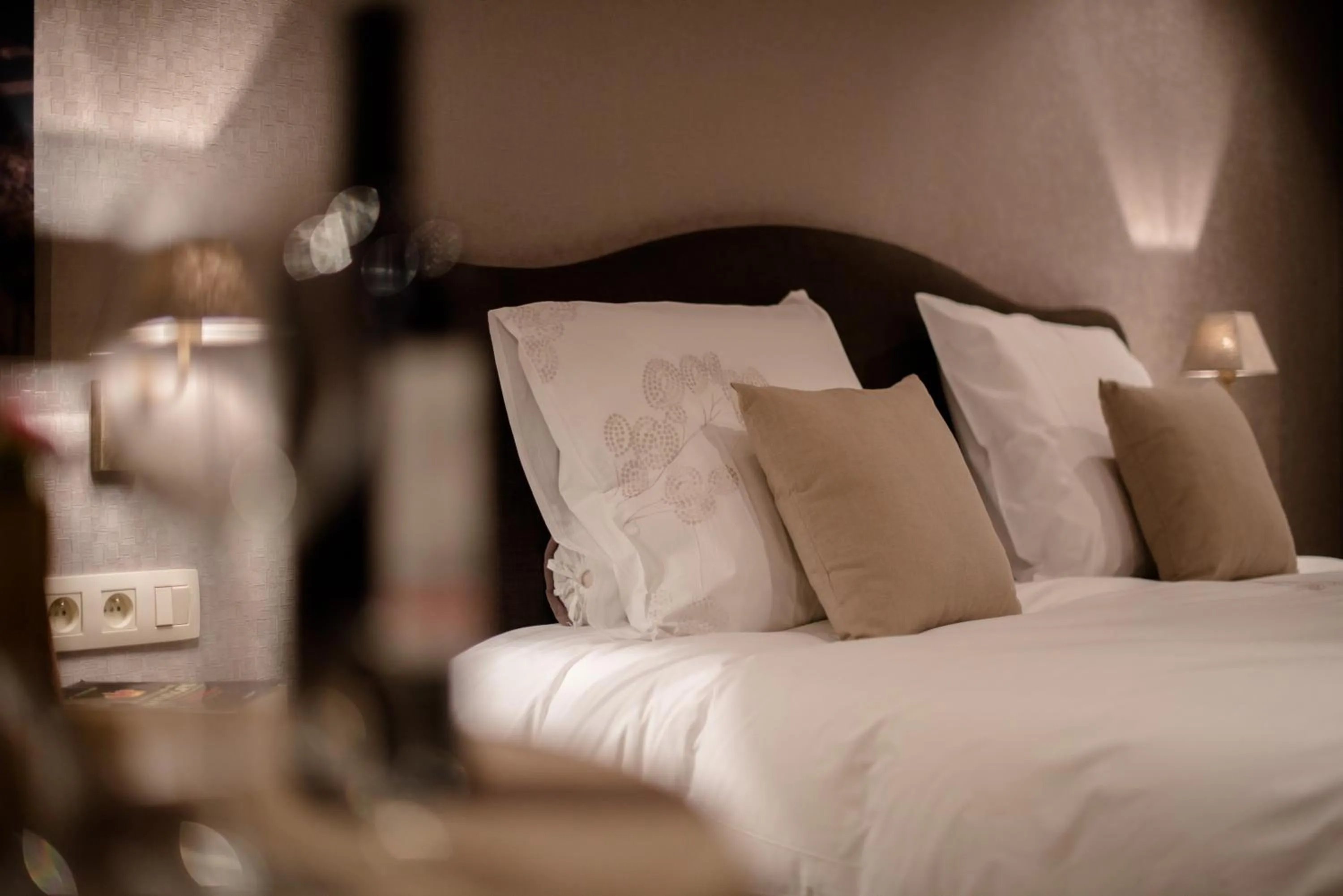 Decorative detail, Bed in B&B De Bergvallei